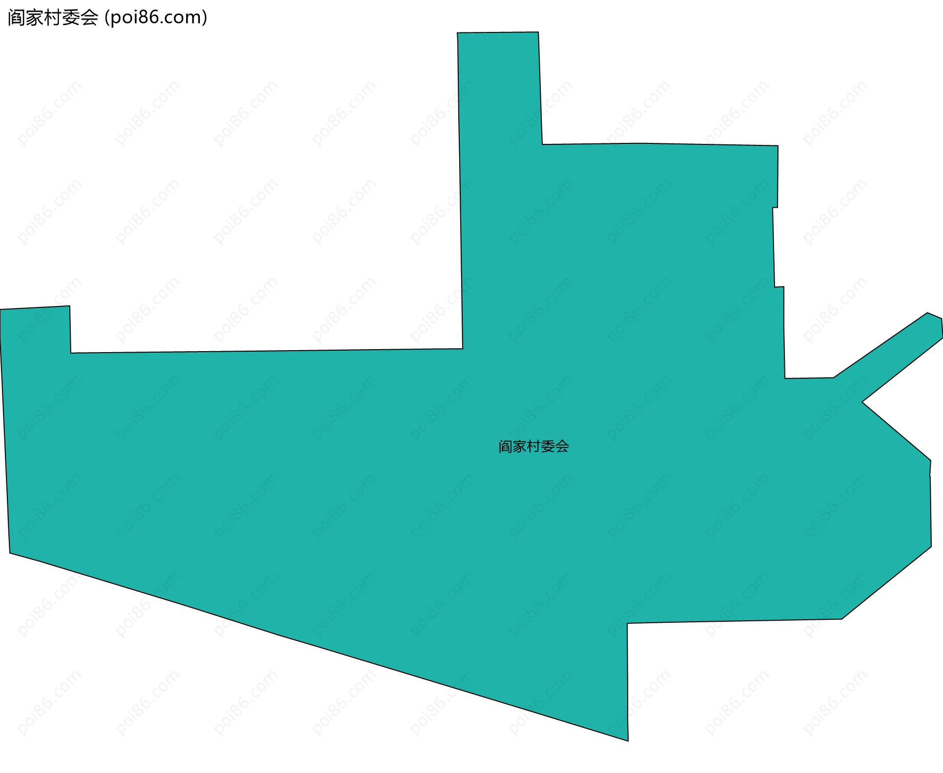阎家村委会边界地图