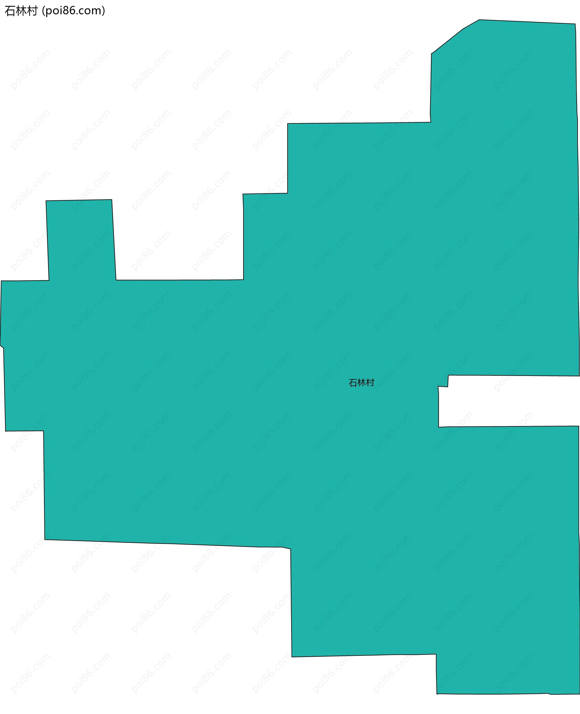 石林村边界地图