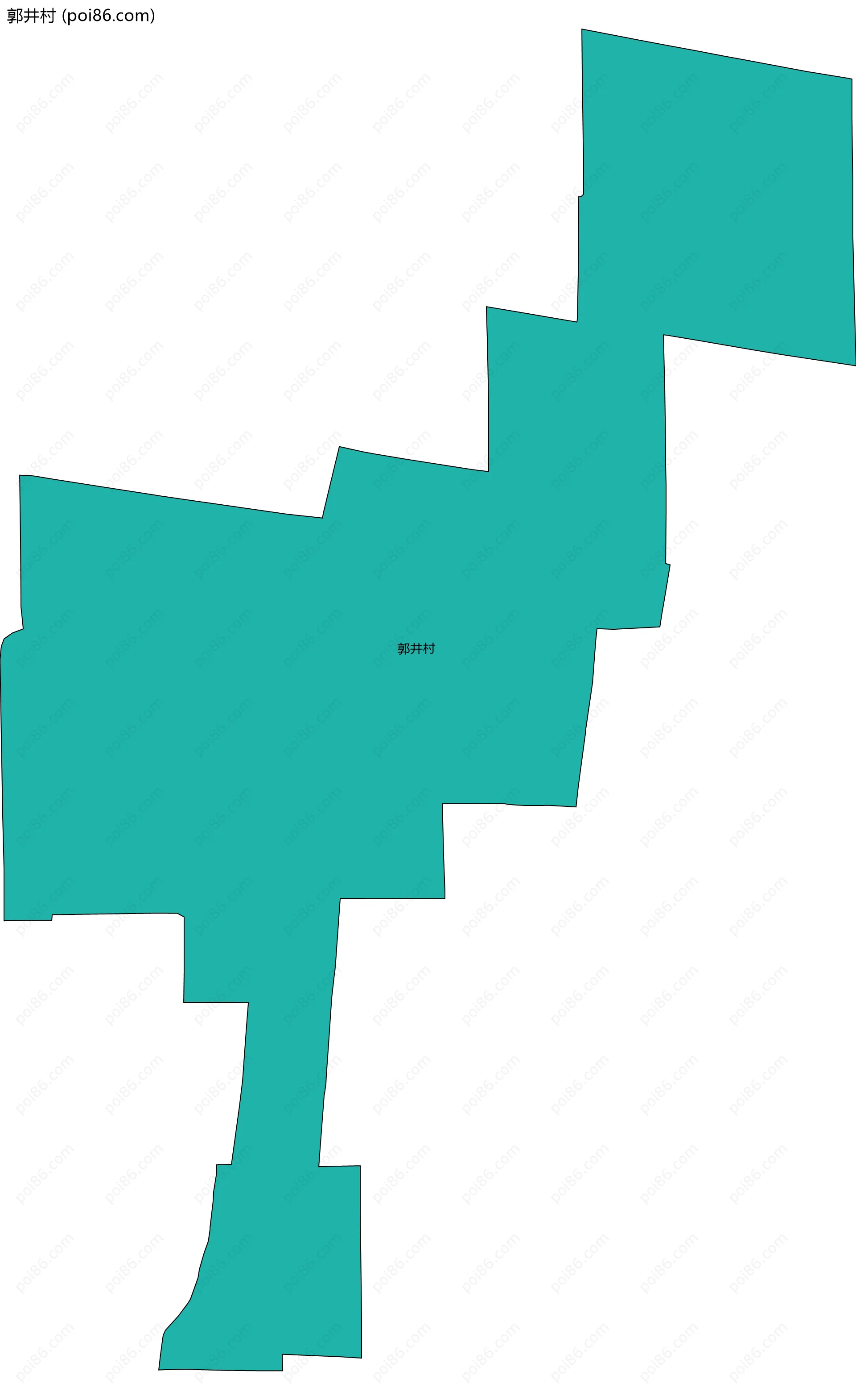 郭井村边界地图