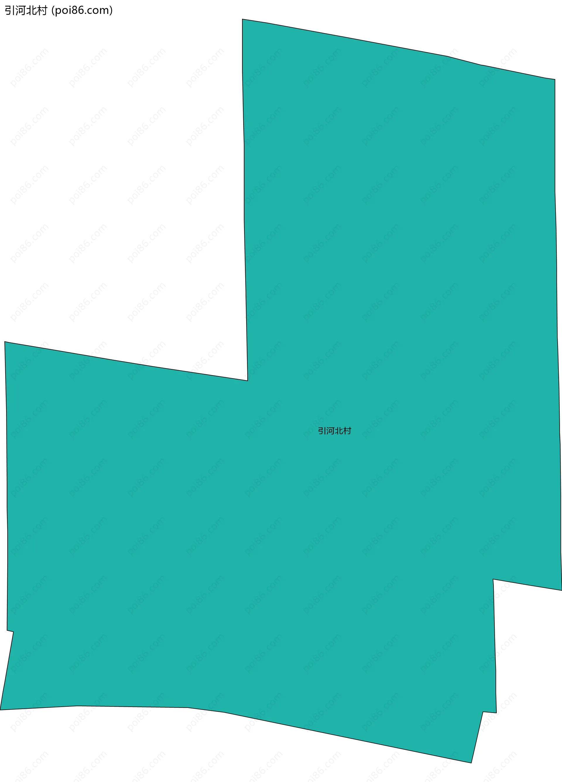 引河北村边界地图