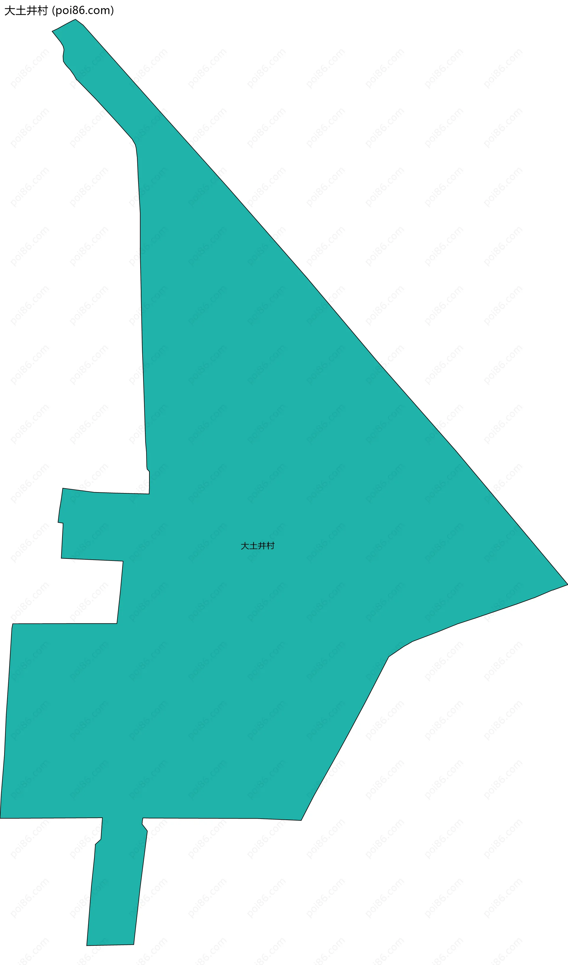 大土井村边界地图