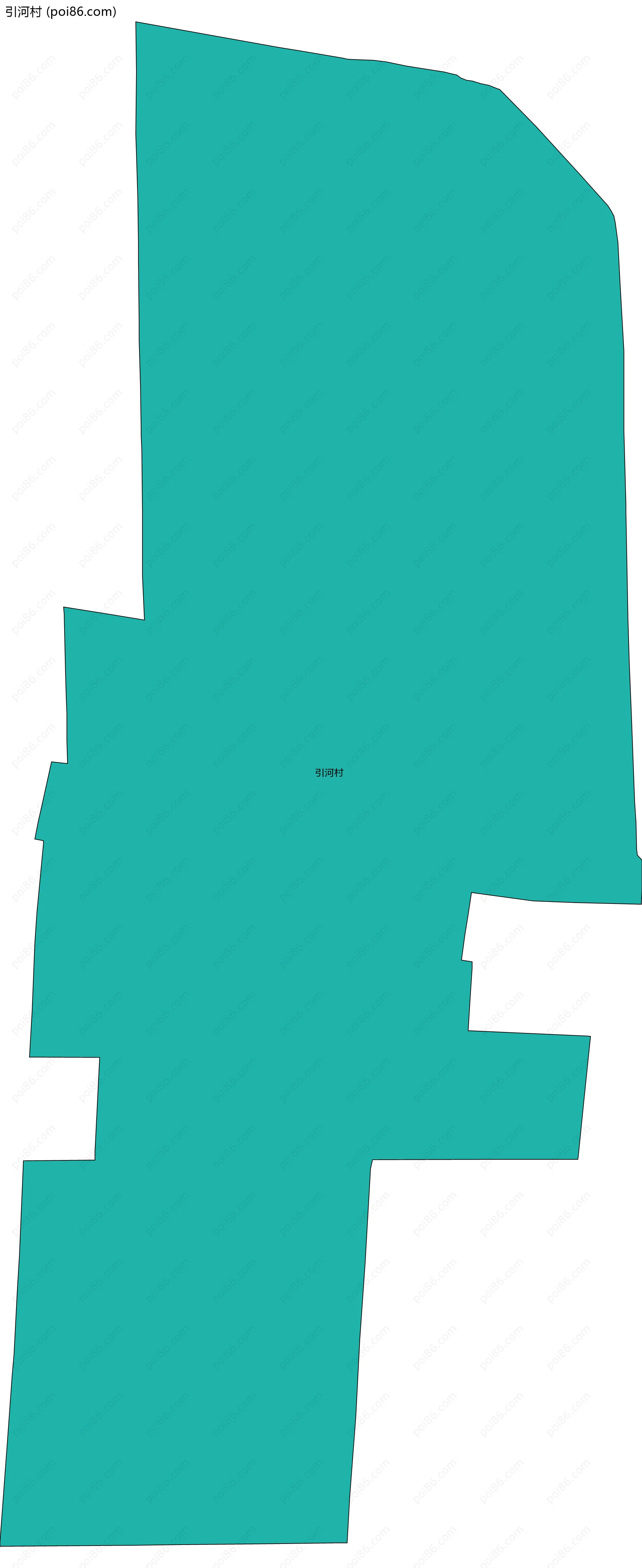 引河村边界地图