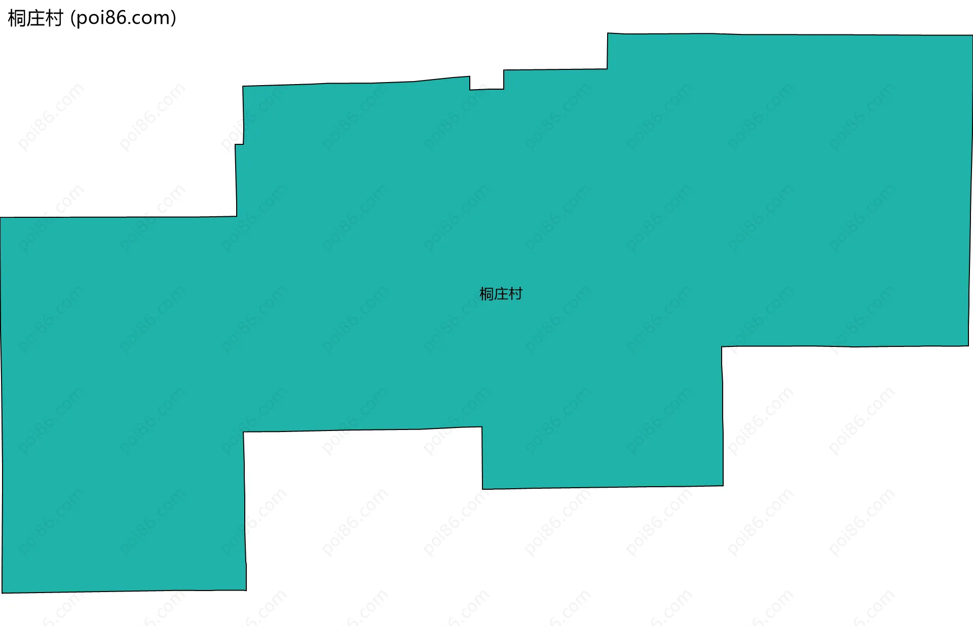 桐庄村边界地图