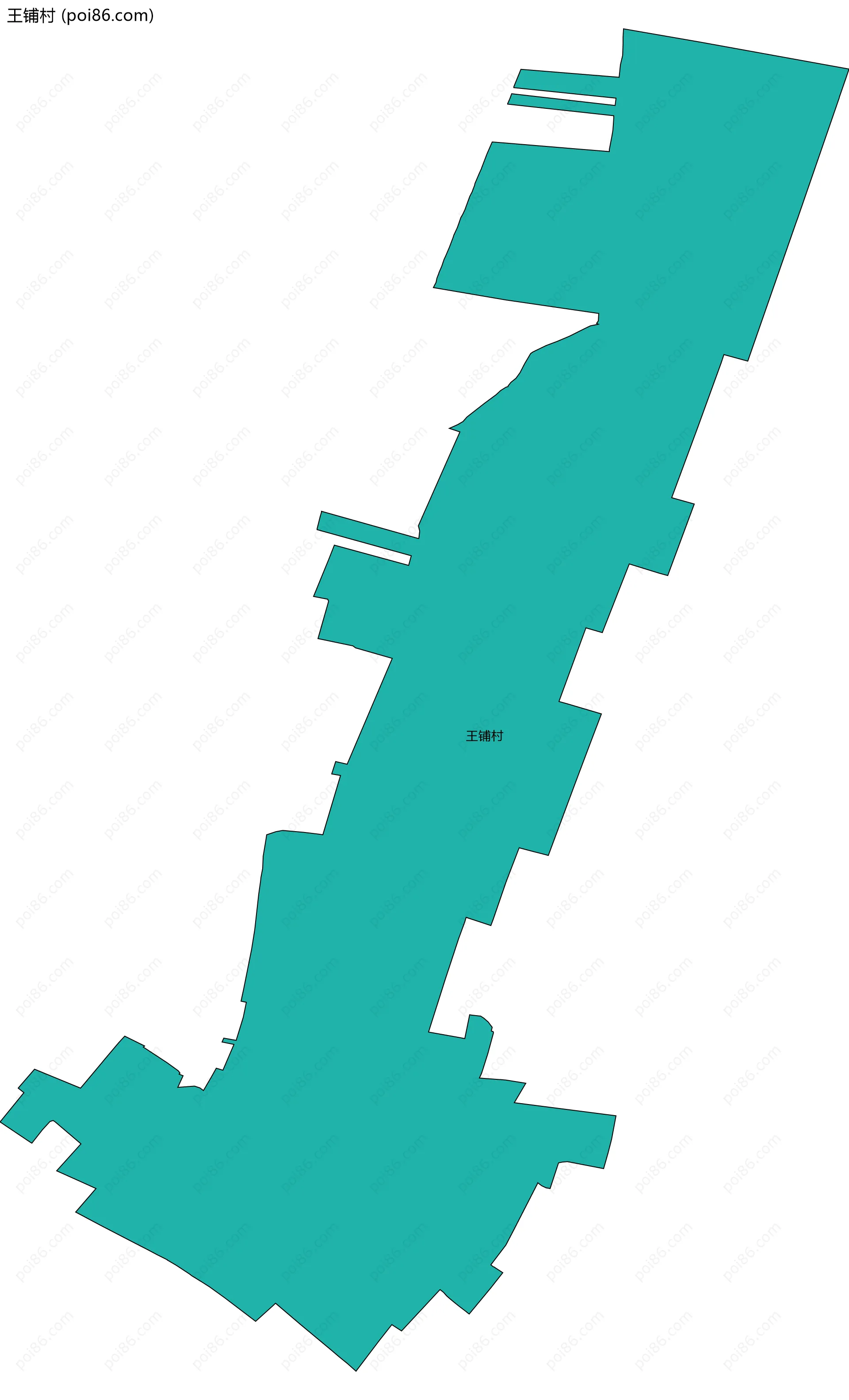 王铺村边界地图