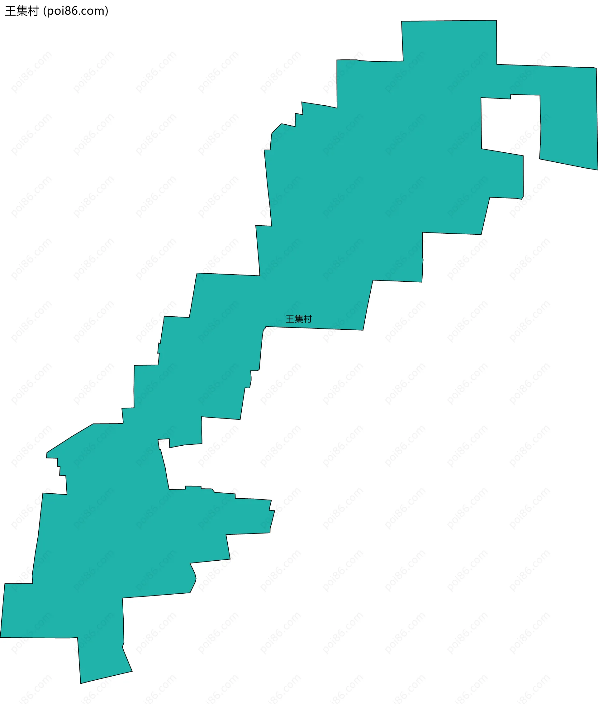 王集村边界地图