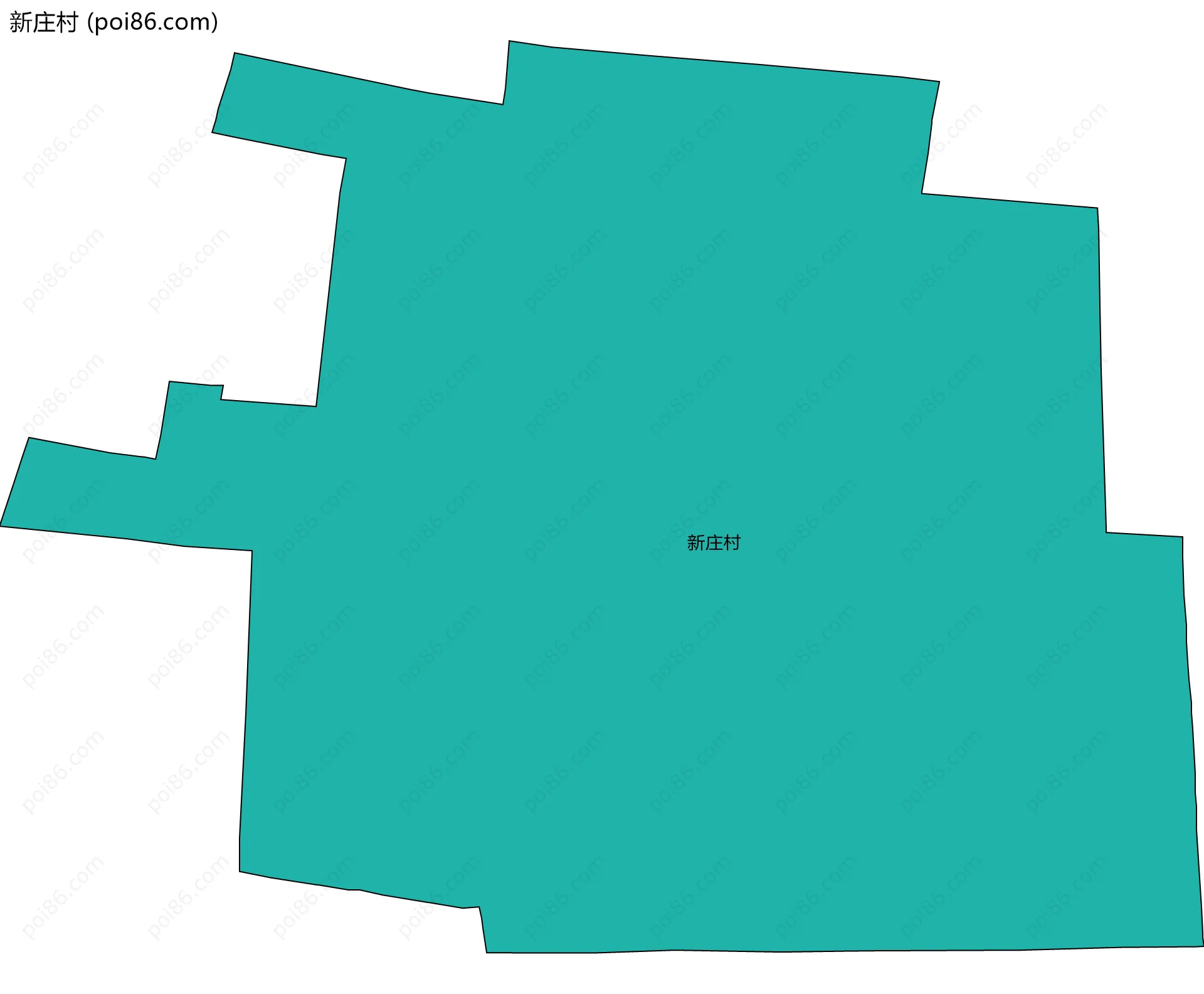 新庄村边界地图