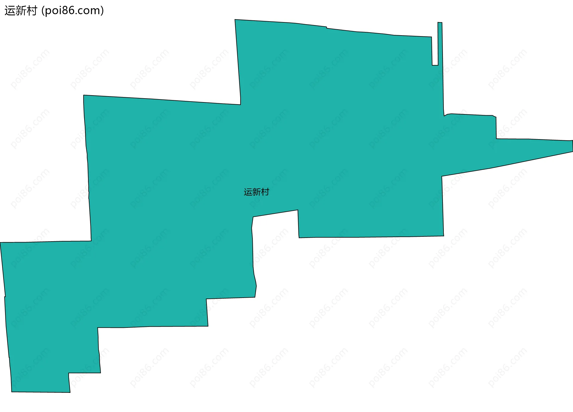 运新村边界地图