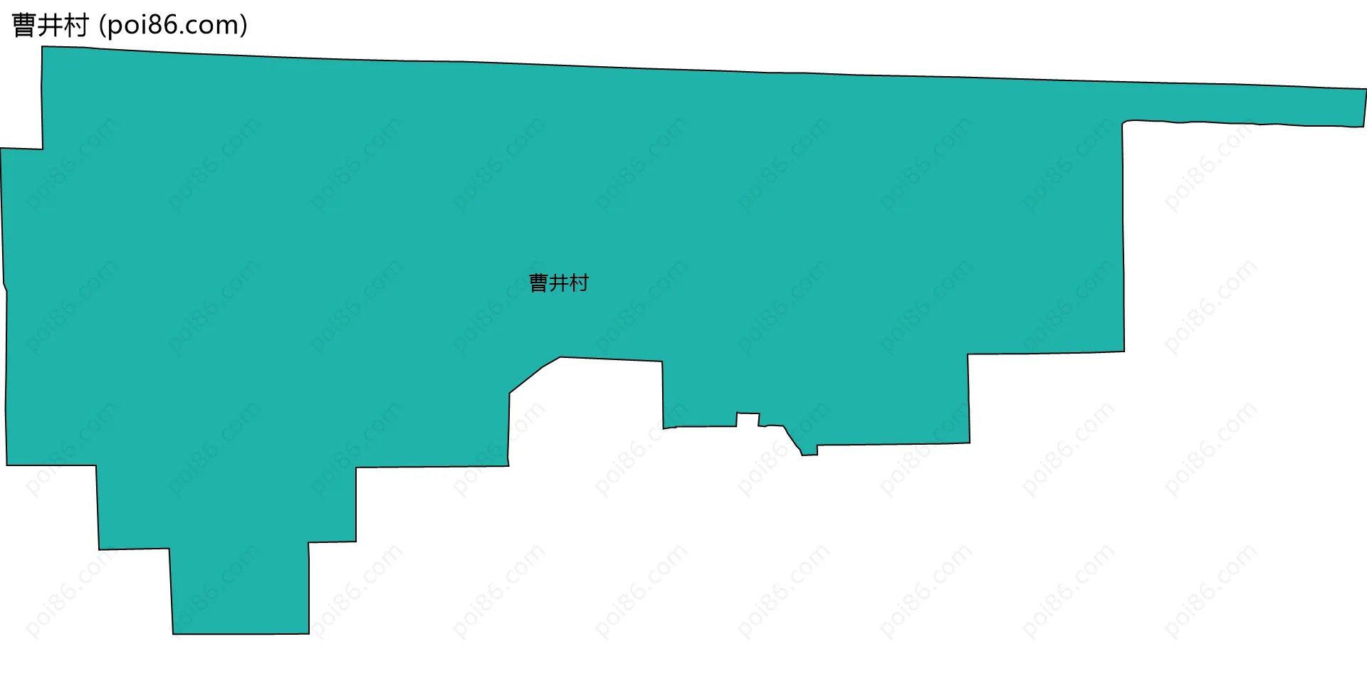 曹井村边界地图
