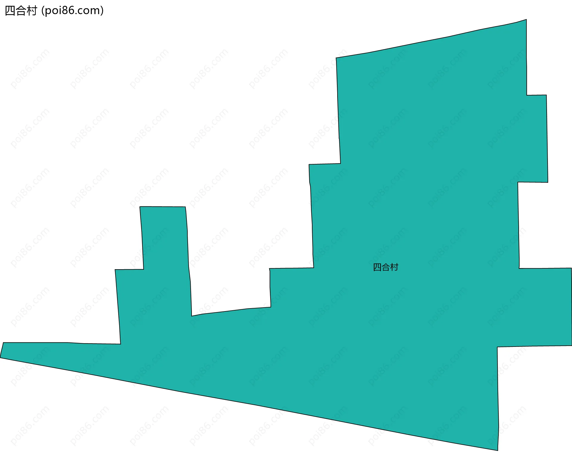 四合村边界地图