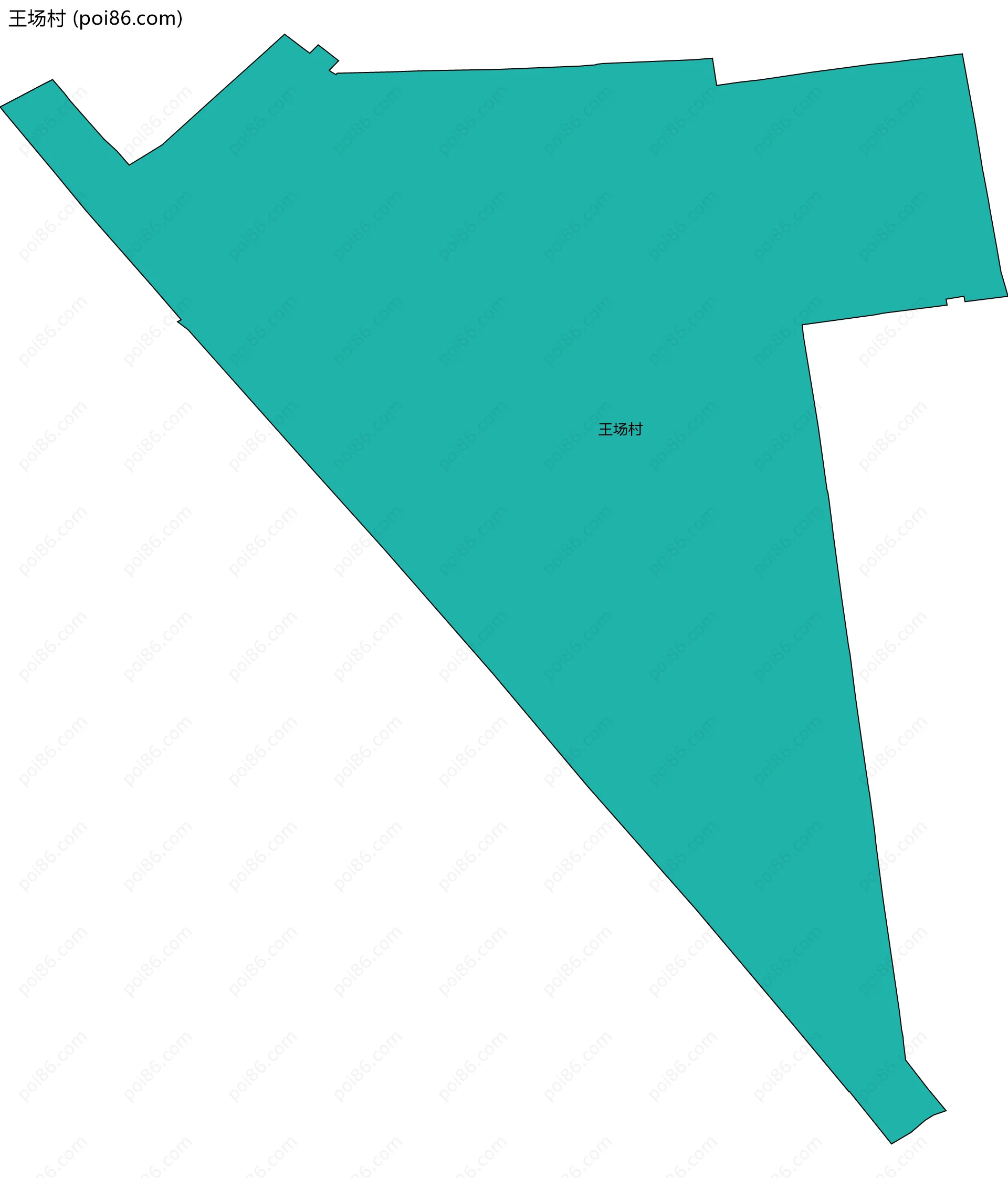王场村边界地图