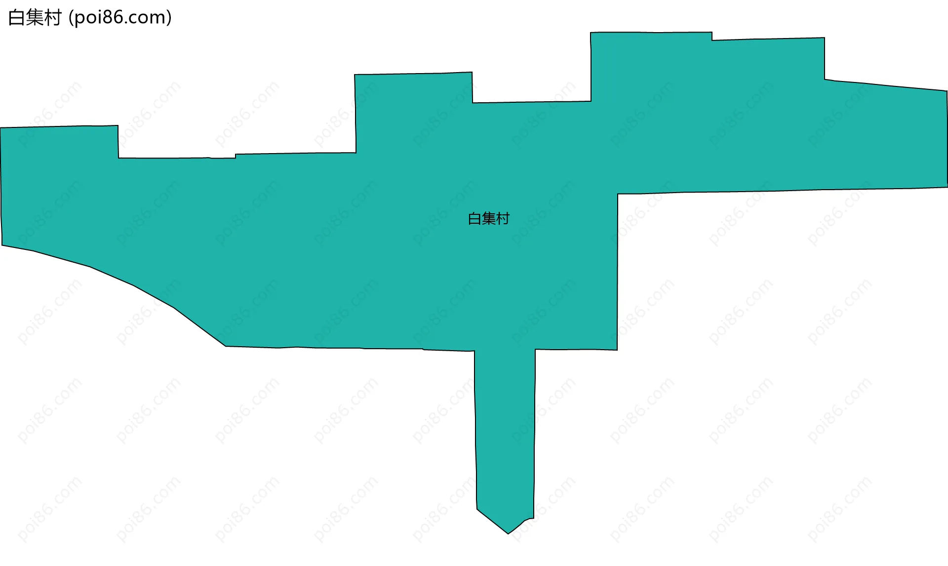 白集村边界地图