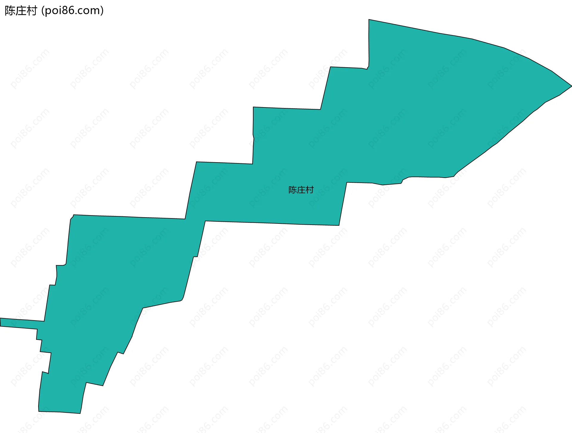 陈庄村边界地图