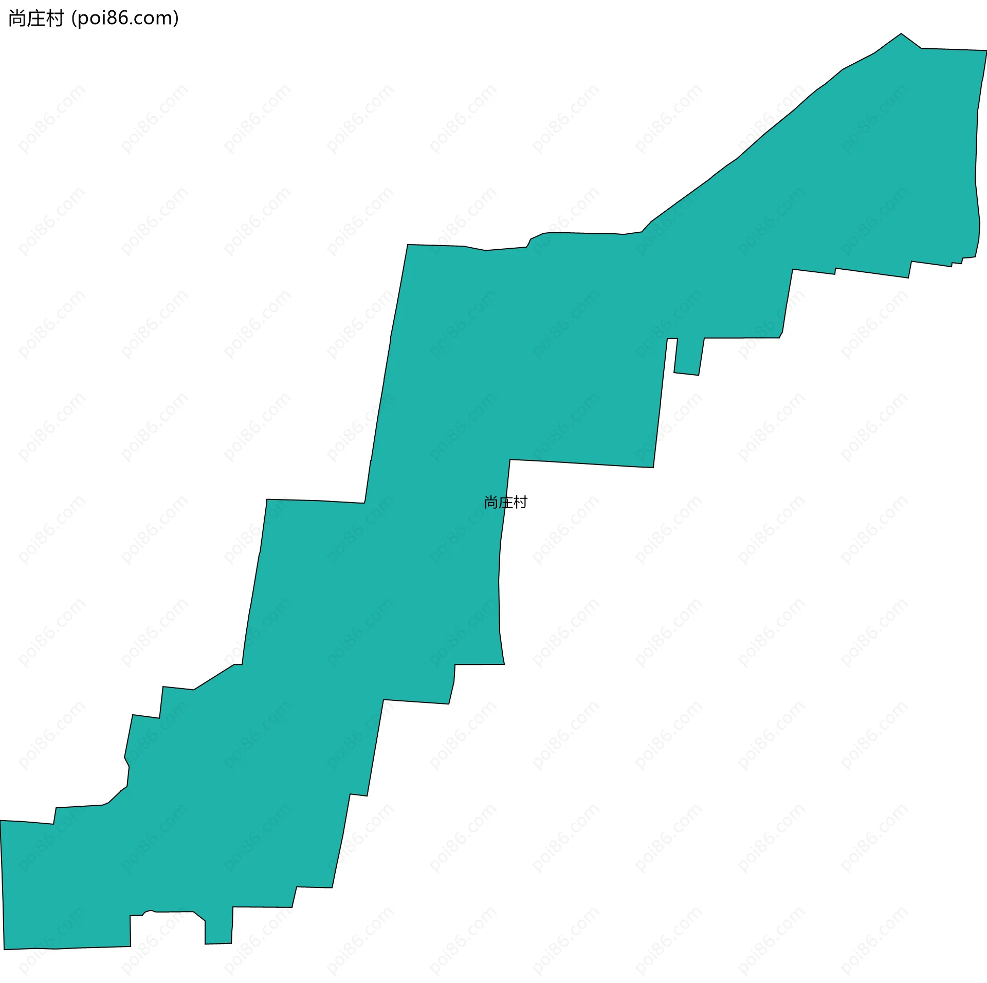 尚庄村边界地图