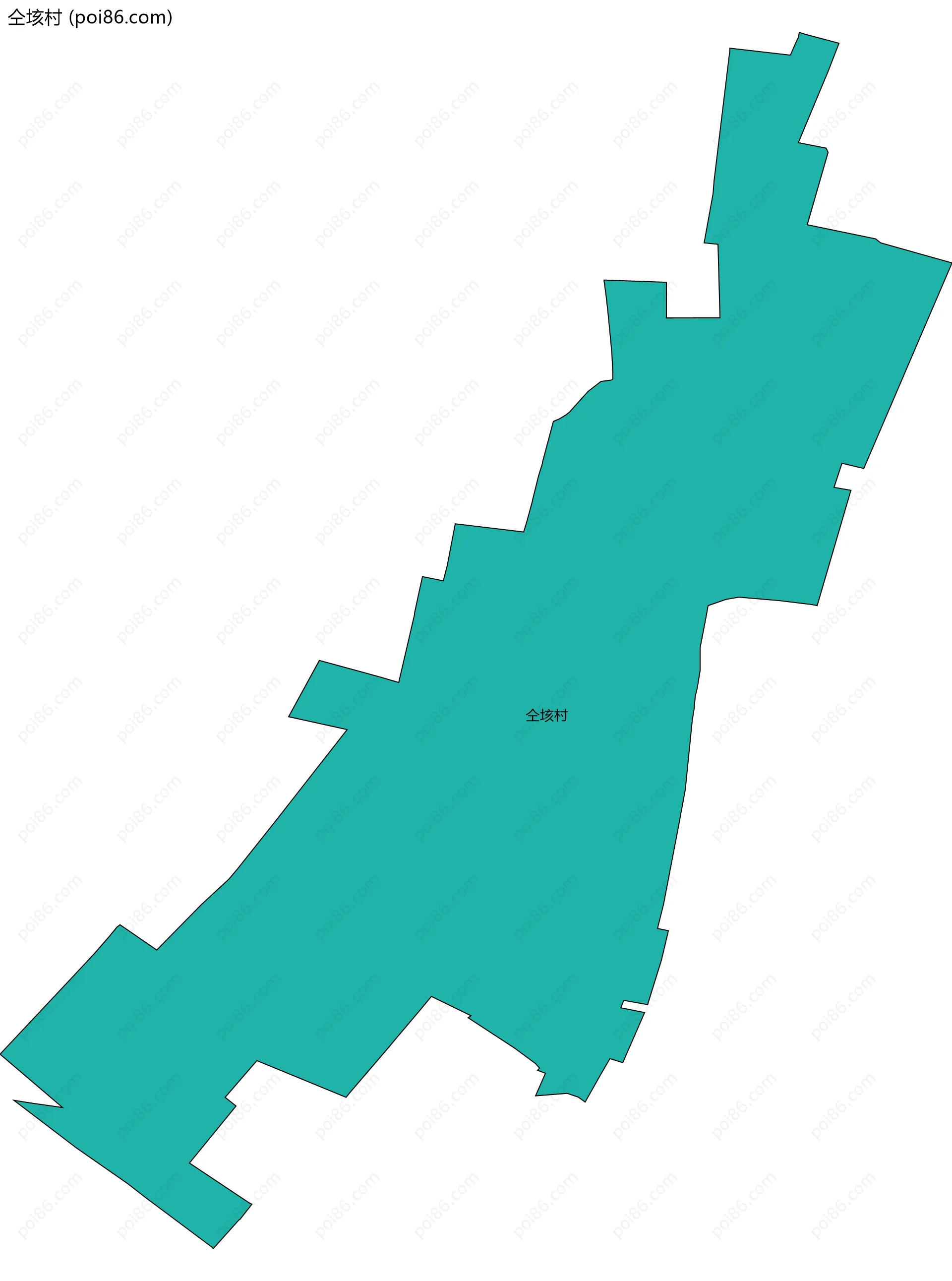 仝垓村边界地图