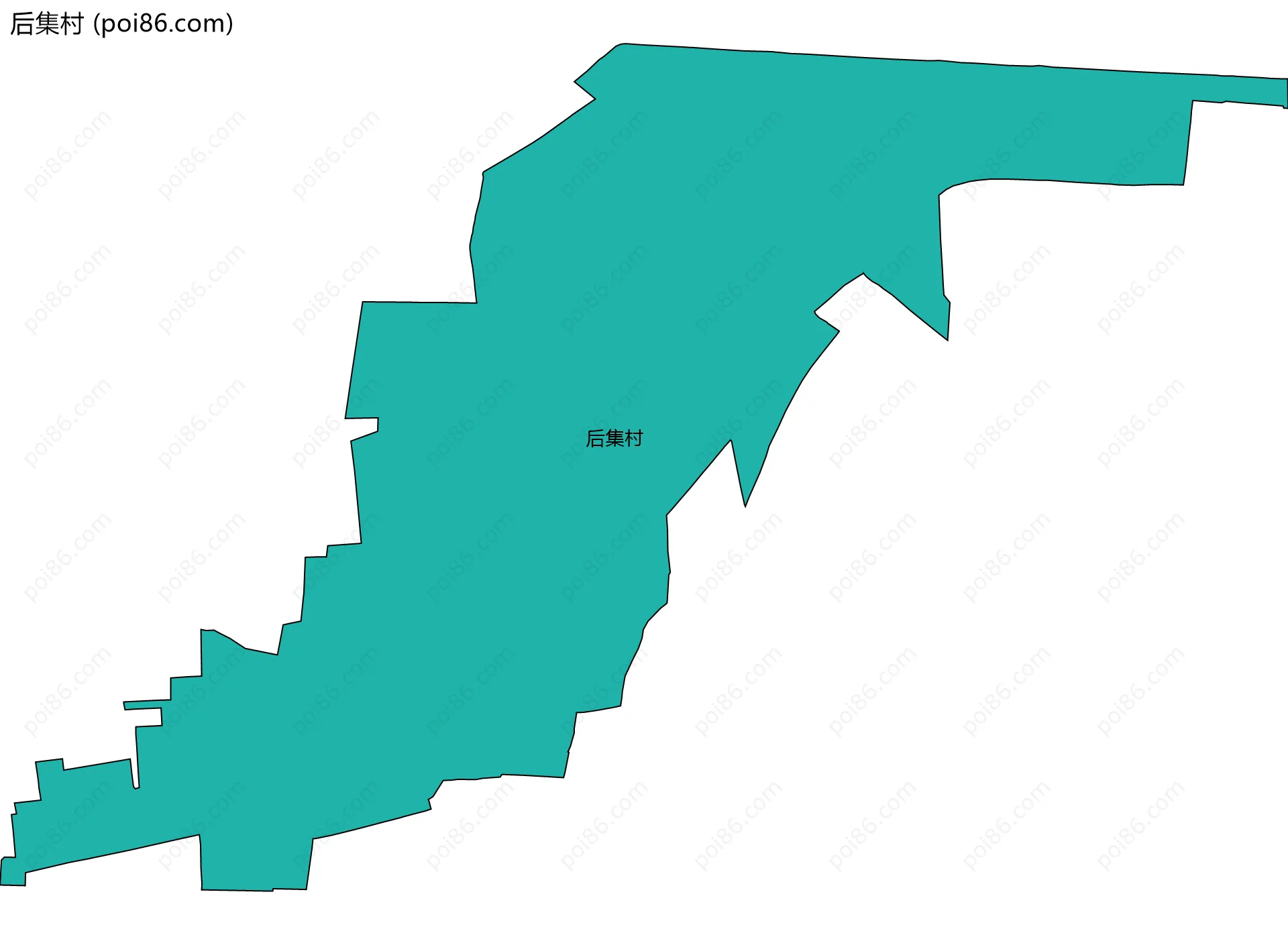 后集村边界地图