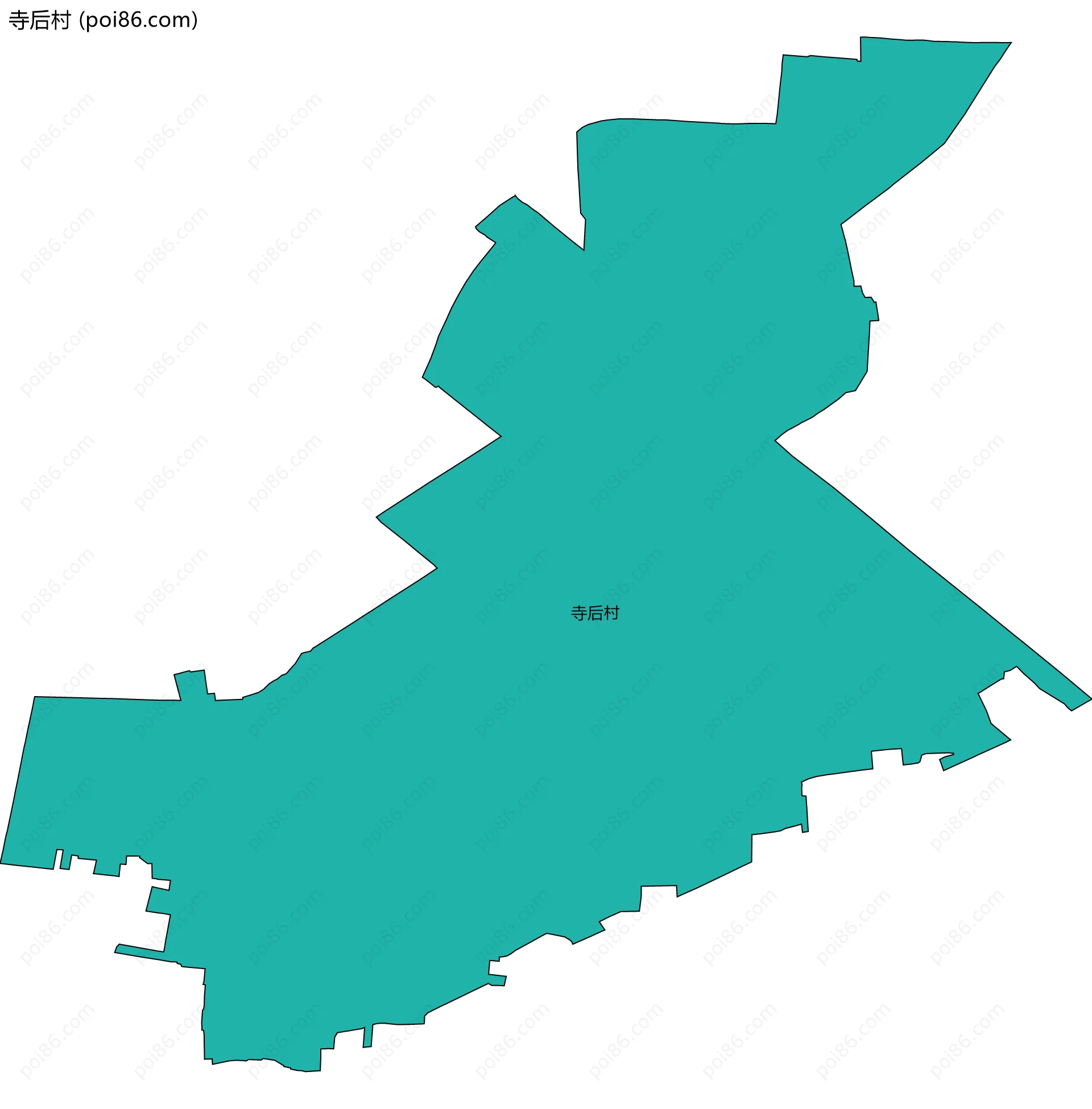 寺后村边界地图