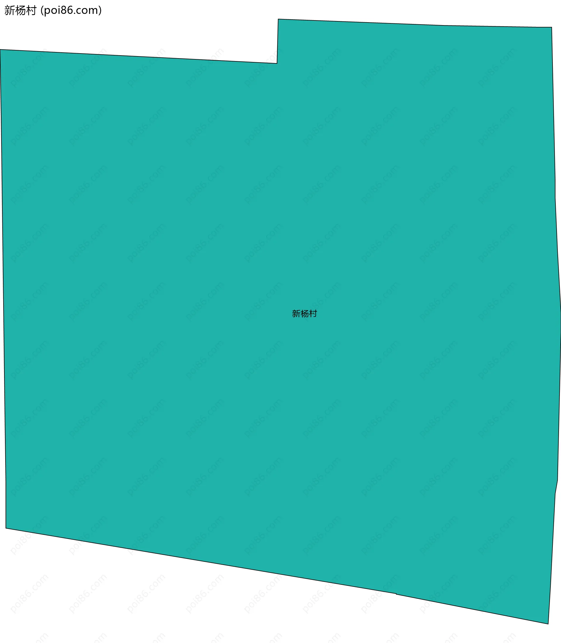 新杨村边界地图