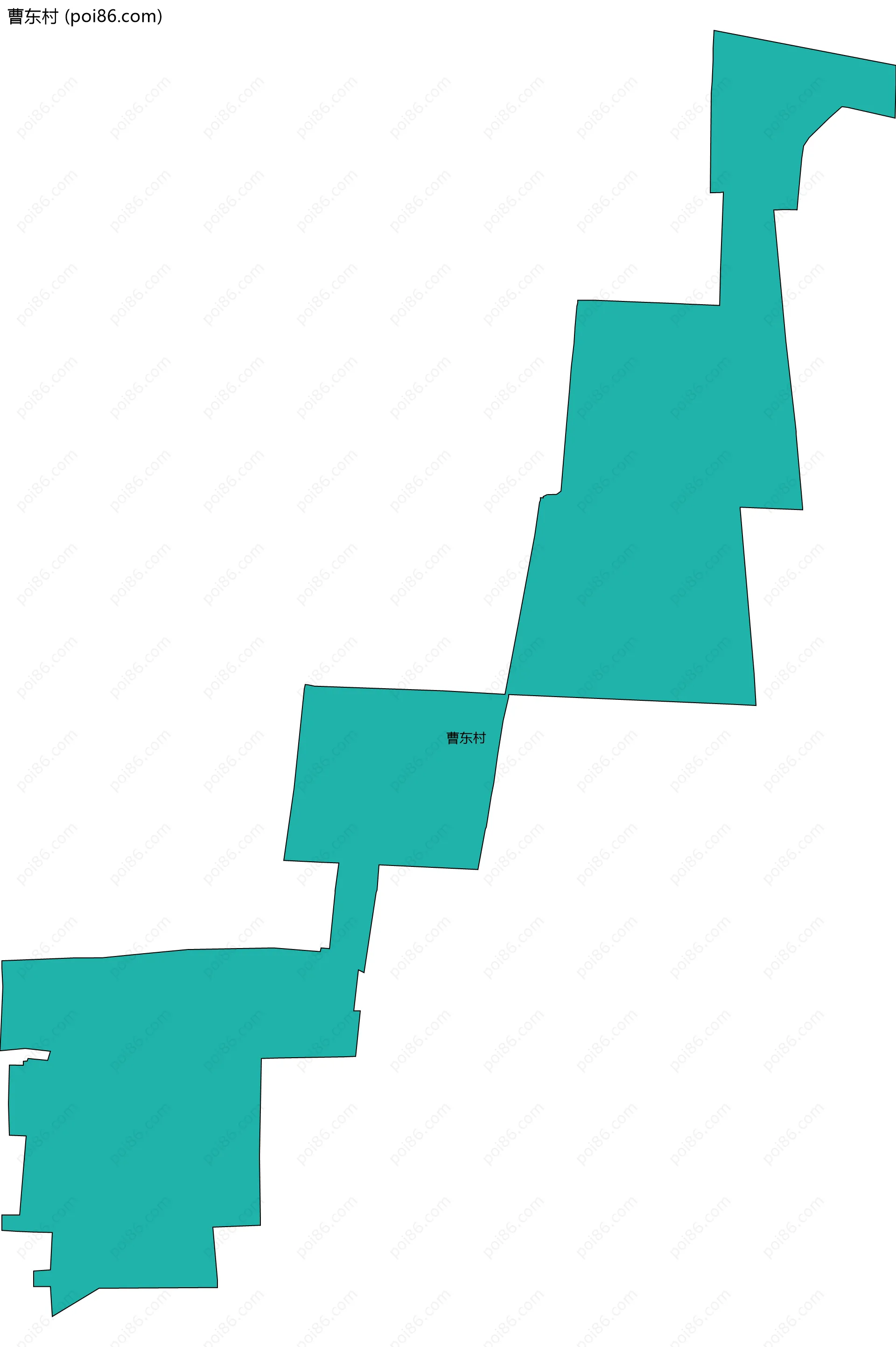 曹东村边界地图