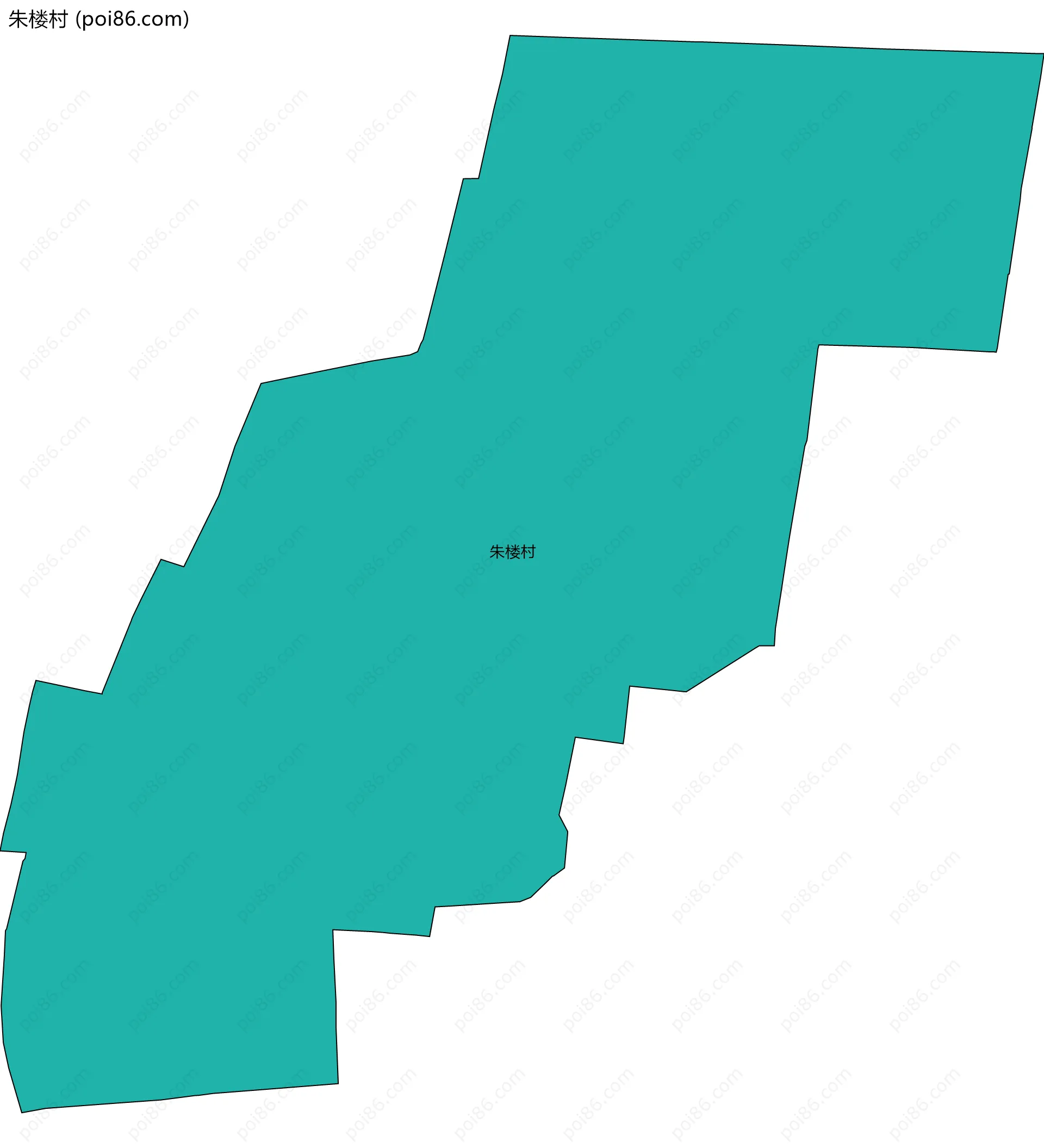 朱楼村边界地图