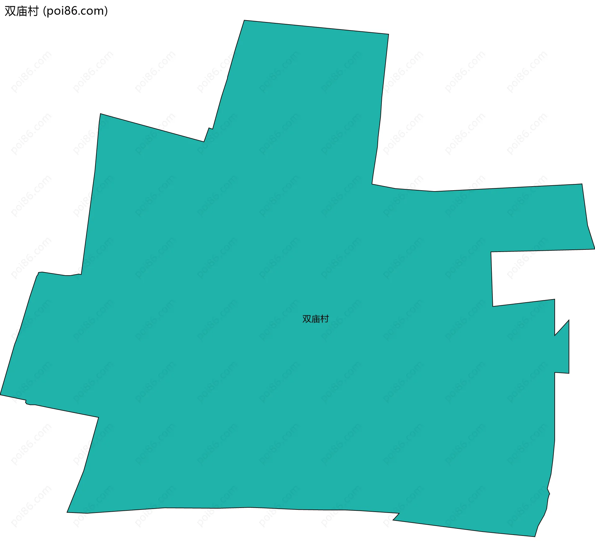 双庙村边界地图