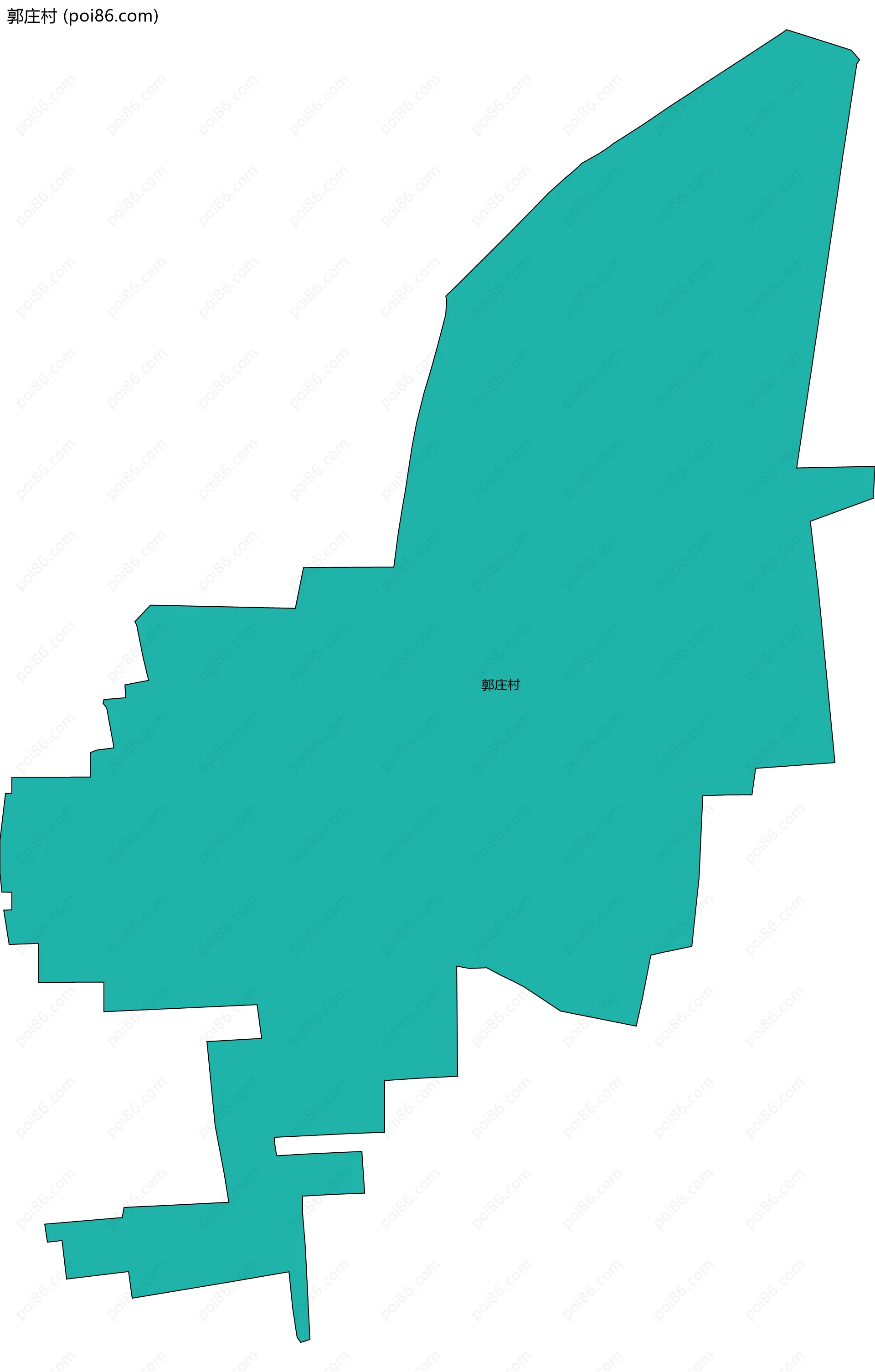 郭庄村边界地图