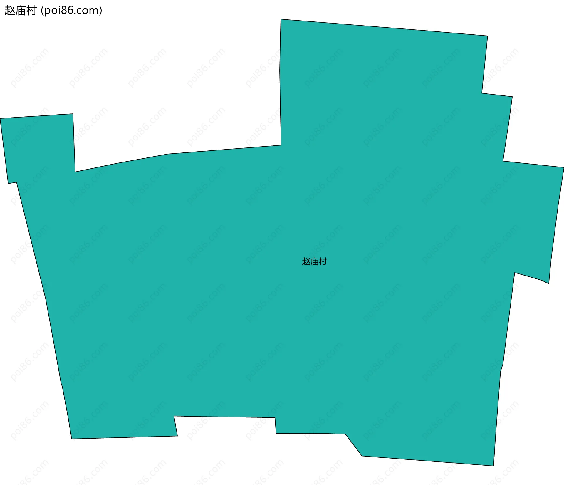 赵庙村边界地图