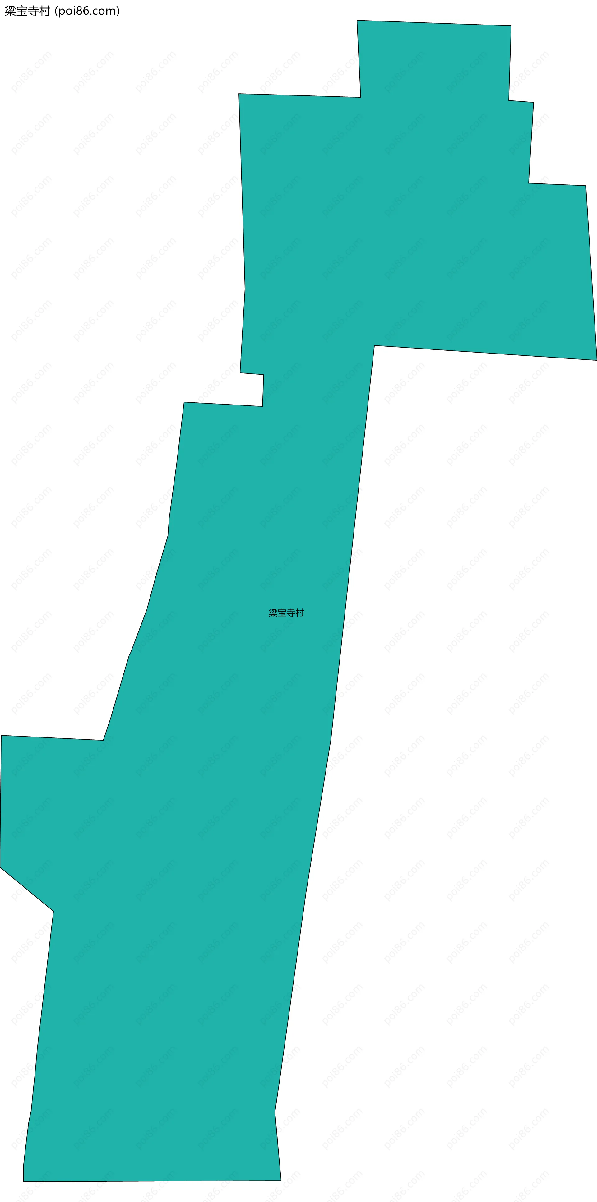 梁宝寺村边界地图