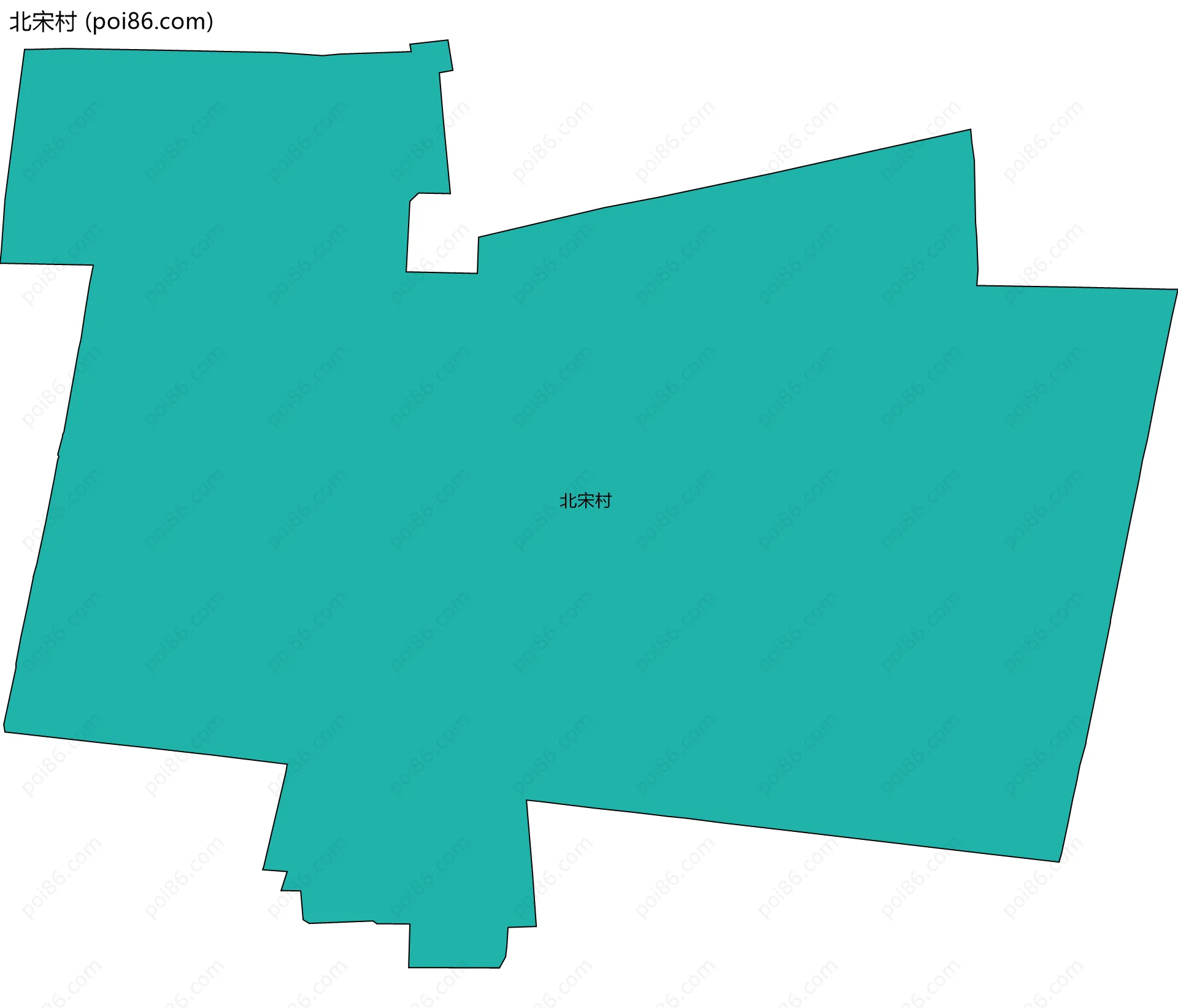 北宋村边界地图
