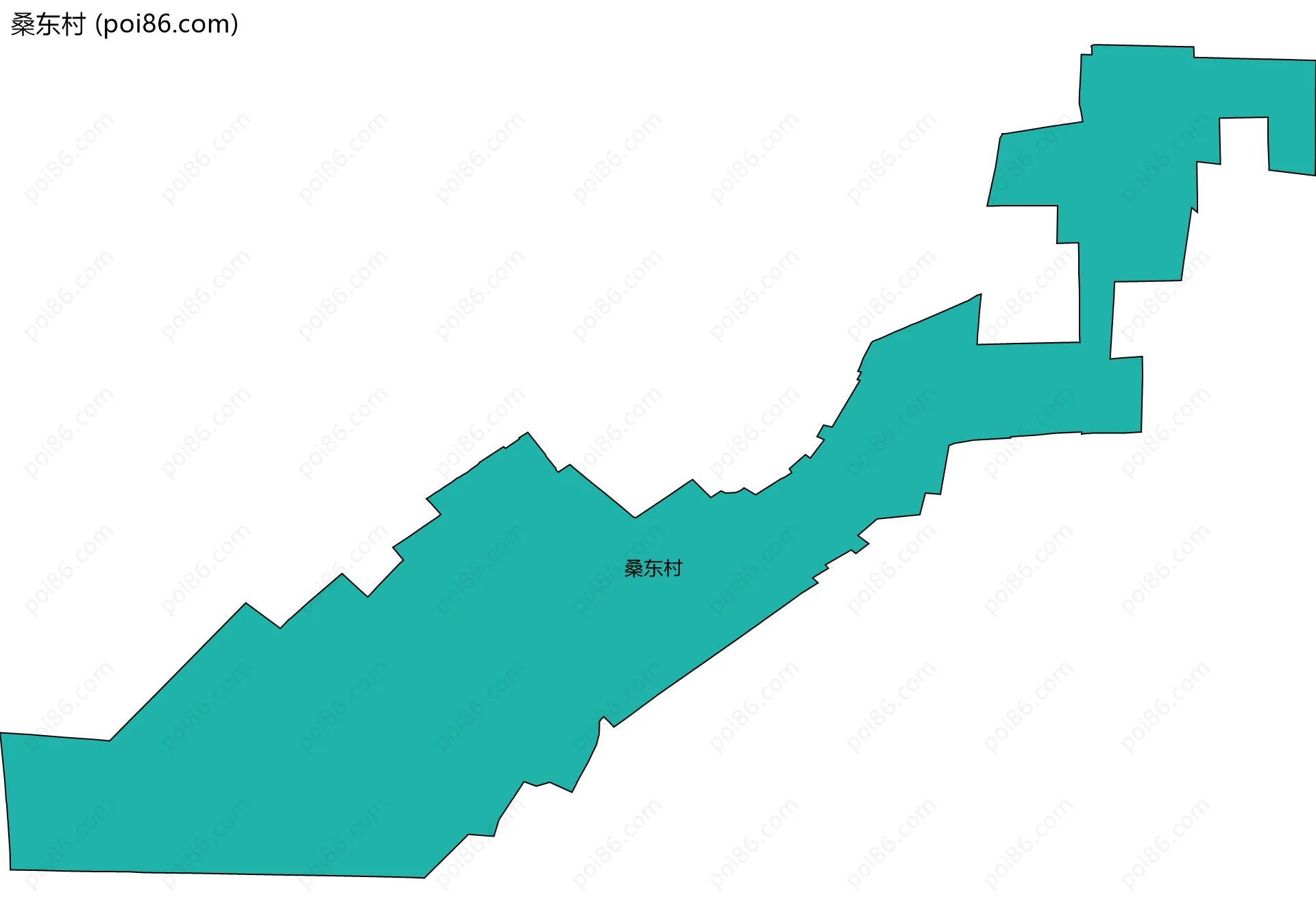 桑东村边界地图