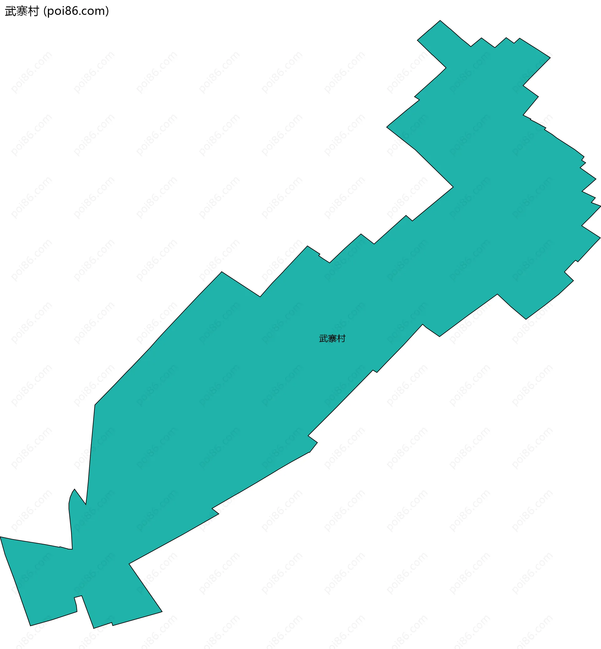 武寨村边界地图