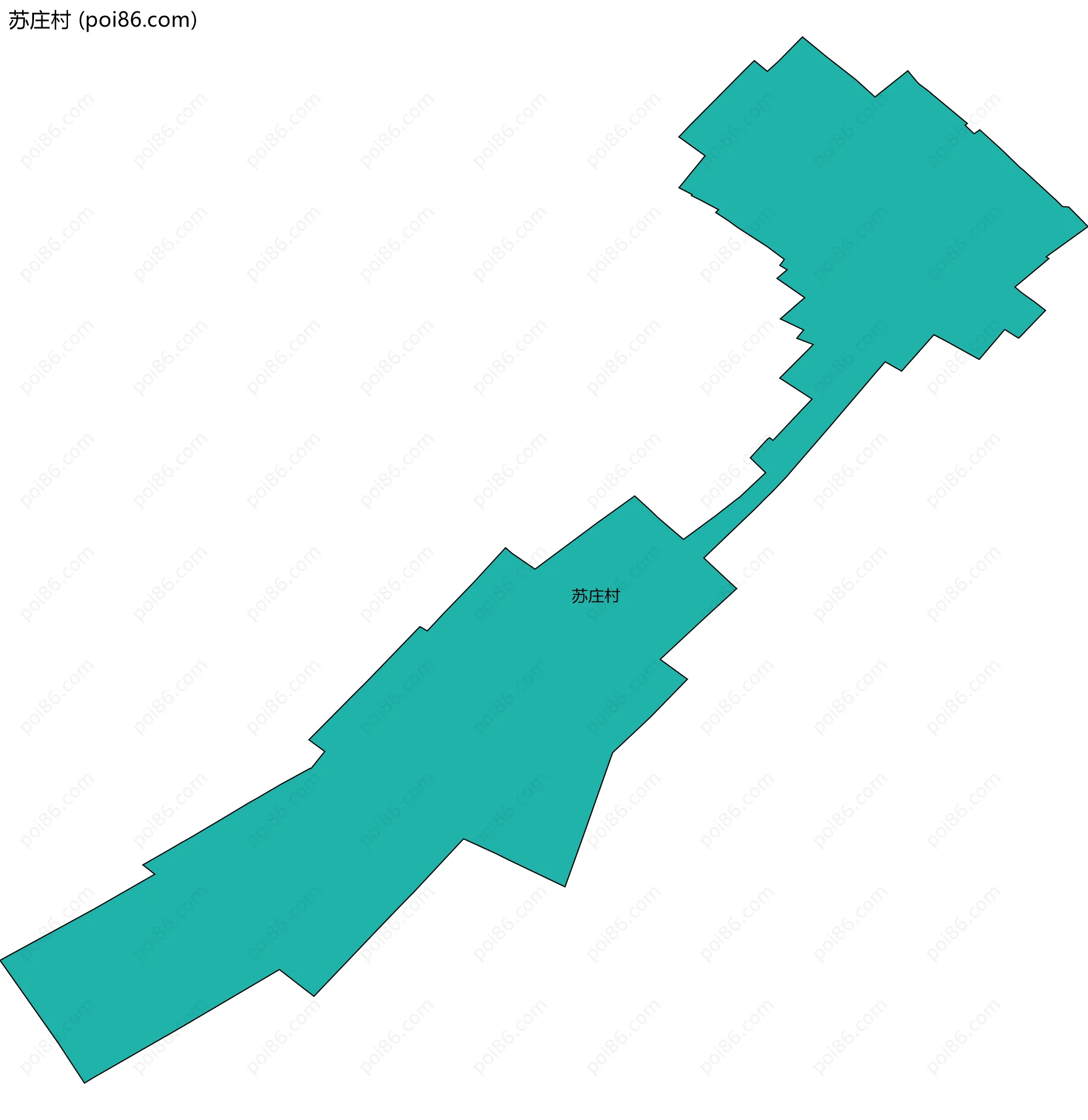 苏庄村边界地图