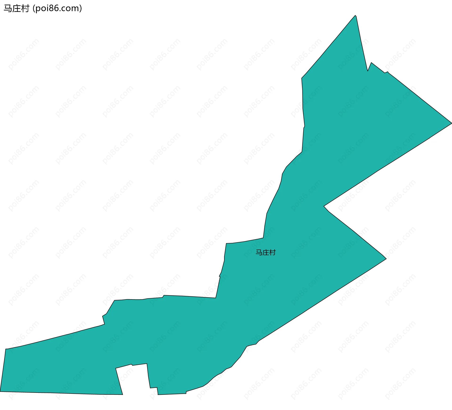 马庄村边界地图