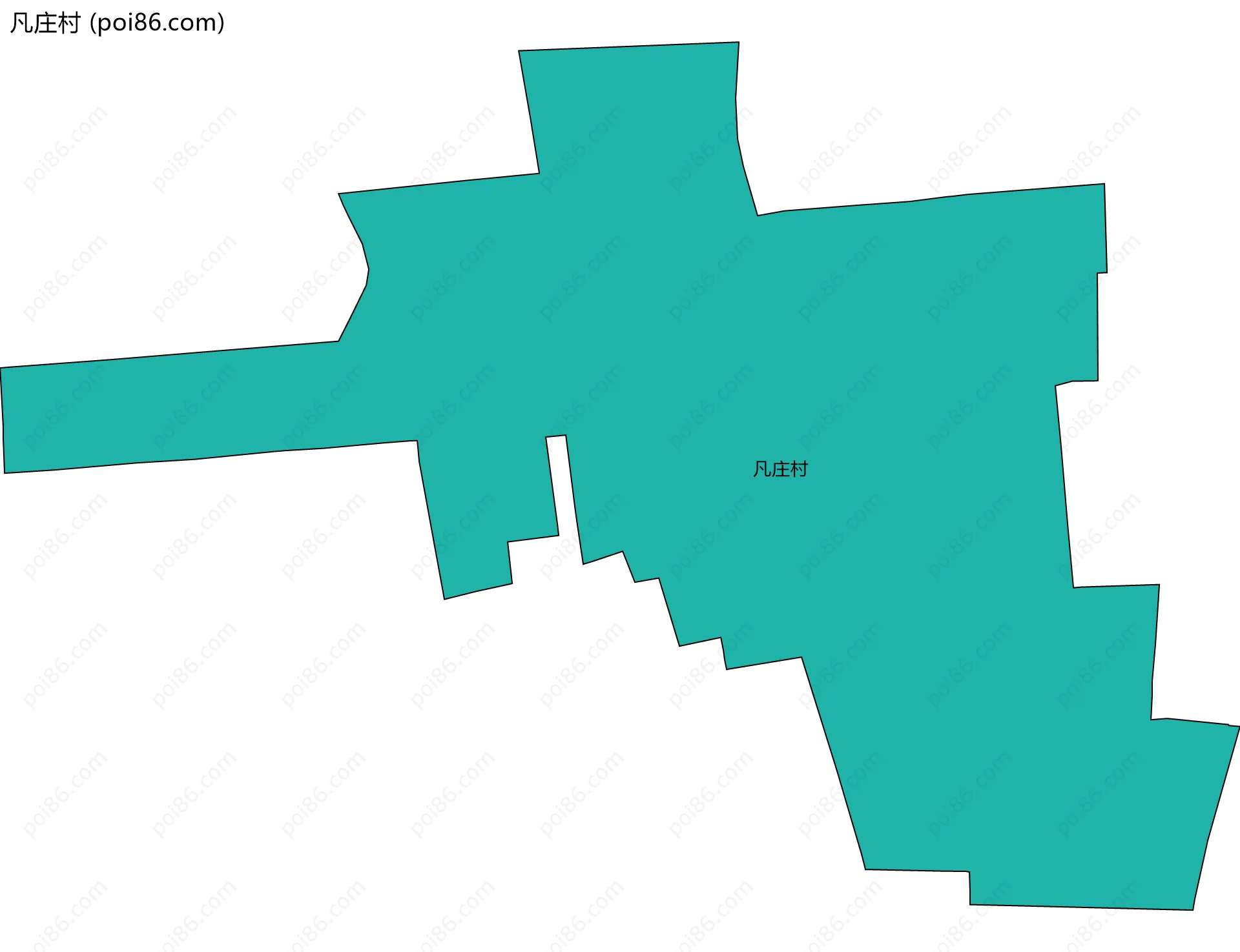 凡庄村边界地图