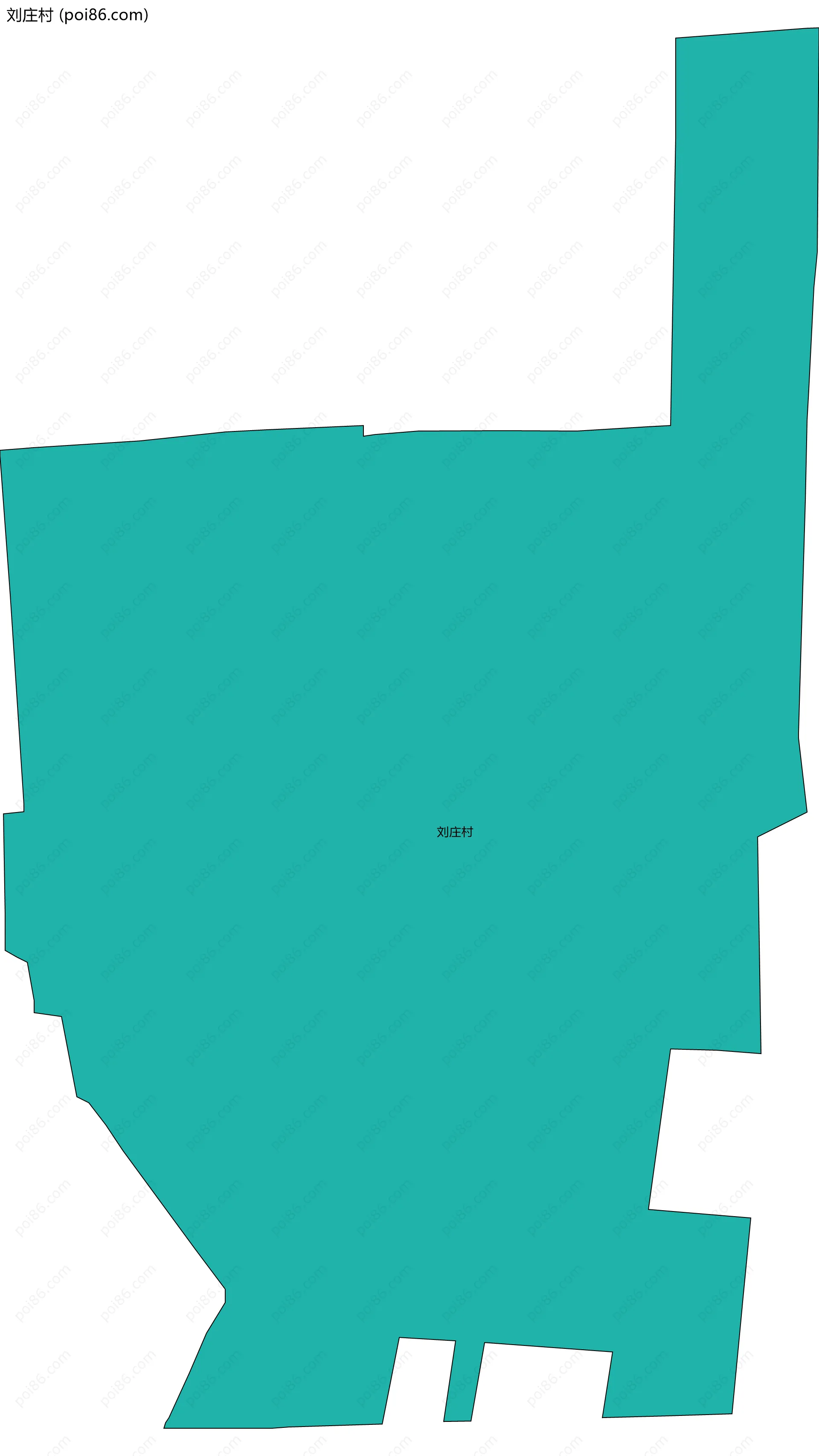 刘庄村边界地图