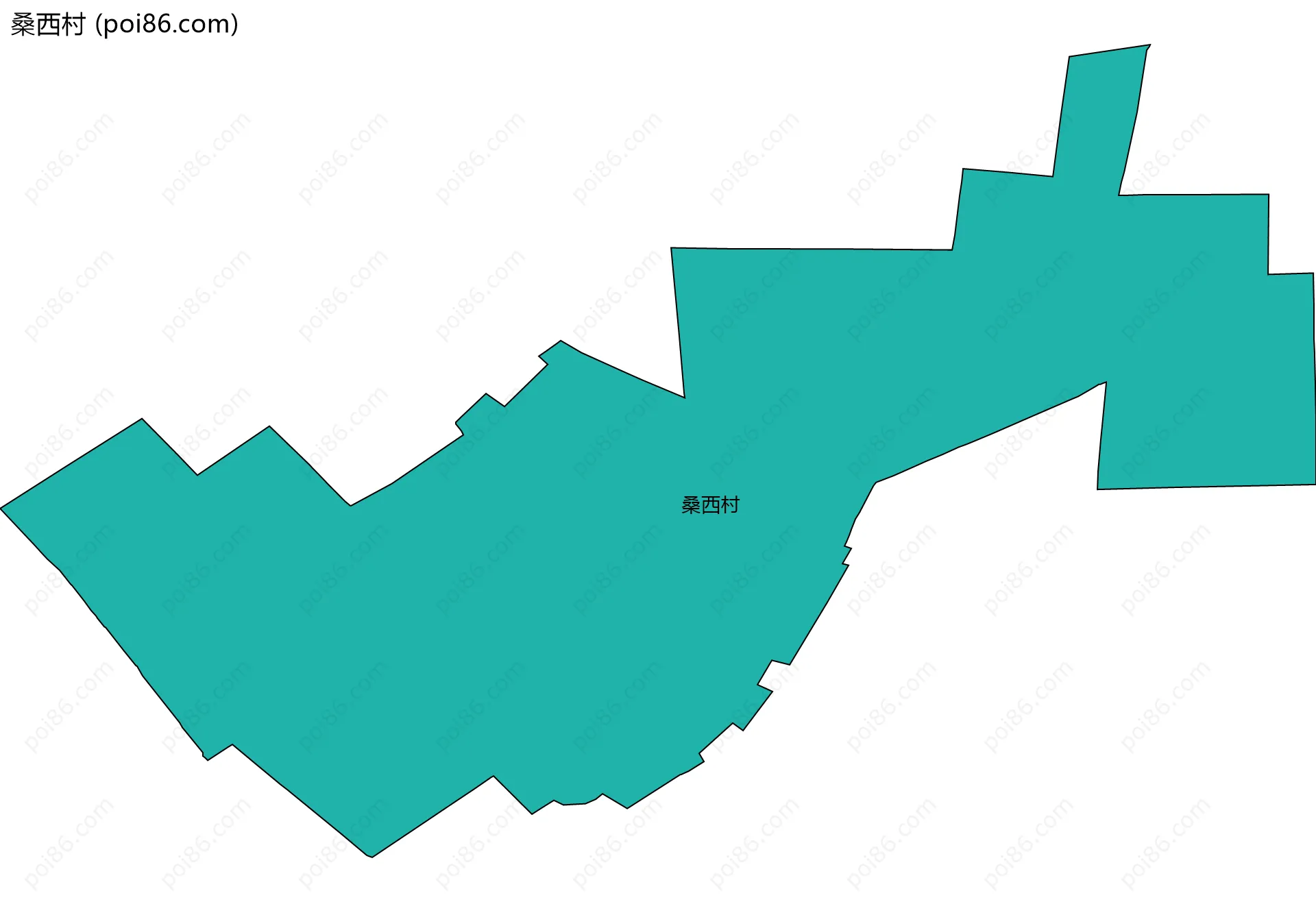 桑西村边界地图