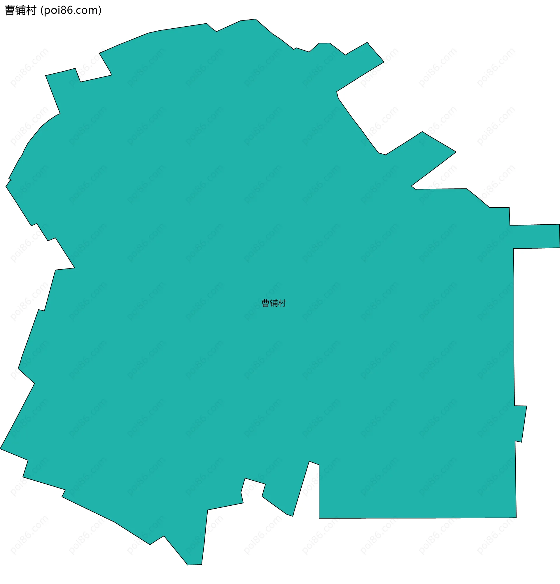 曹铺村边界地图