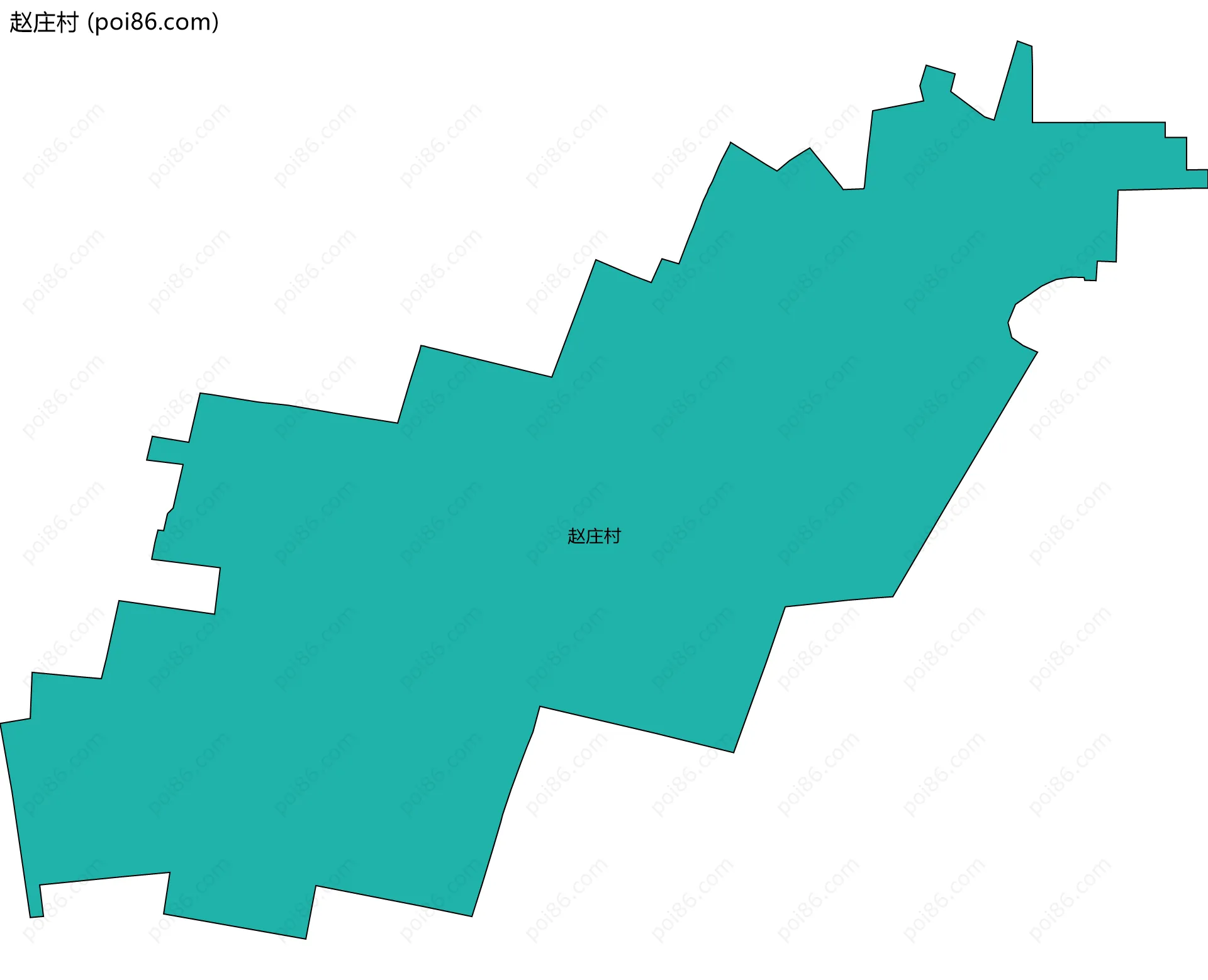 赵庄村边界地图