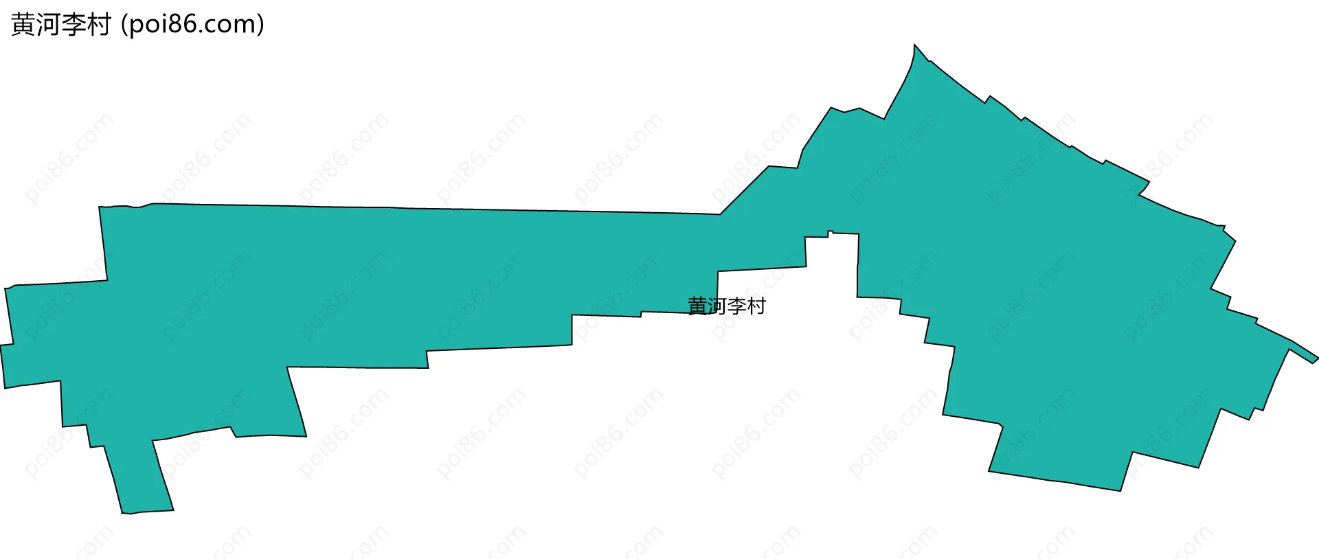 黄河李村边界地图