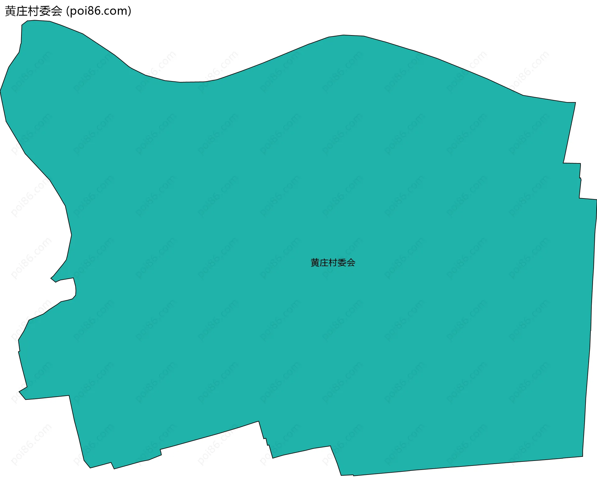 黄庄村委会边界地图