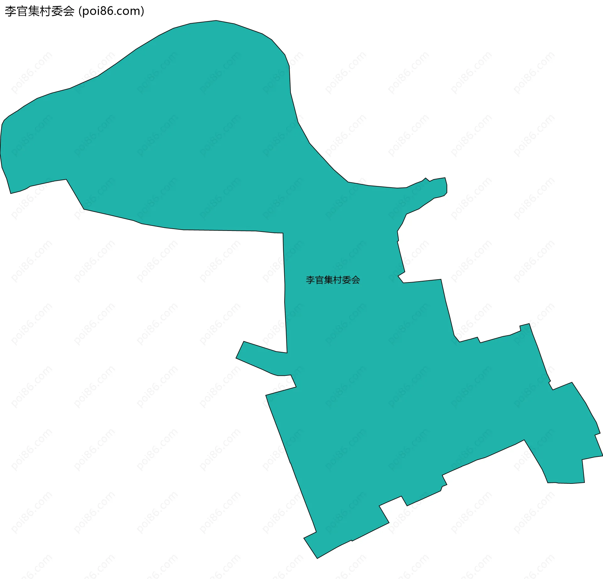 李官集村委会边界地图