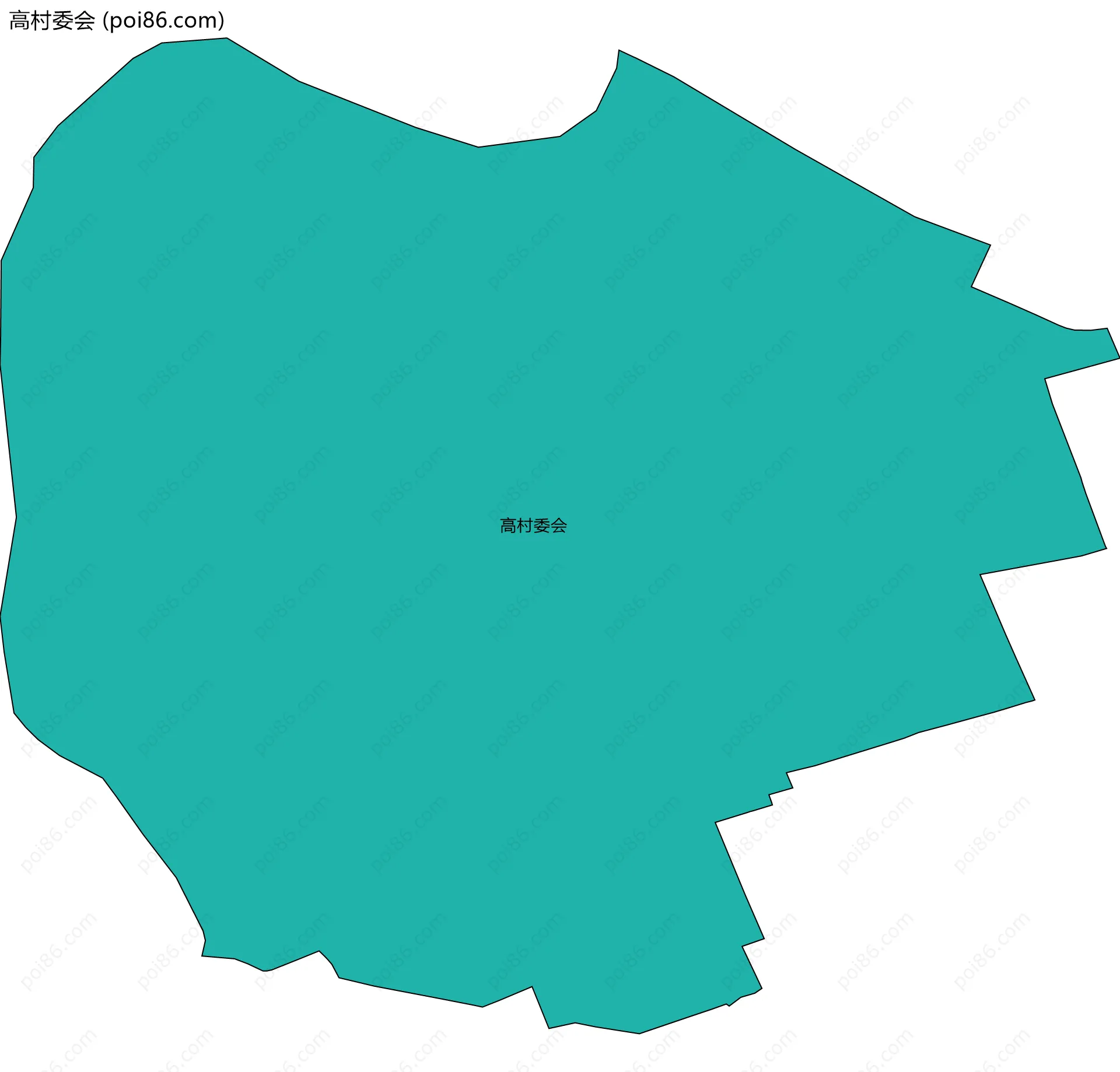 高村委会边界地图