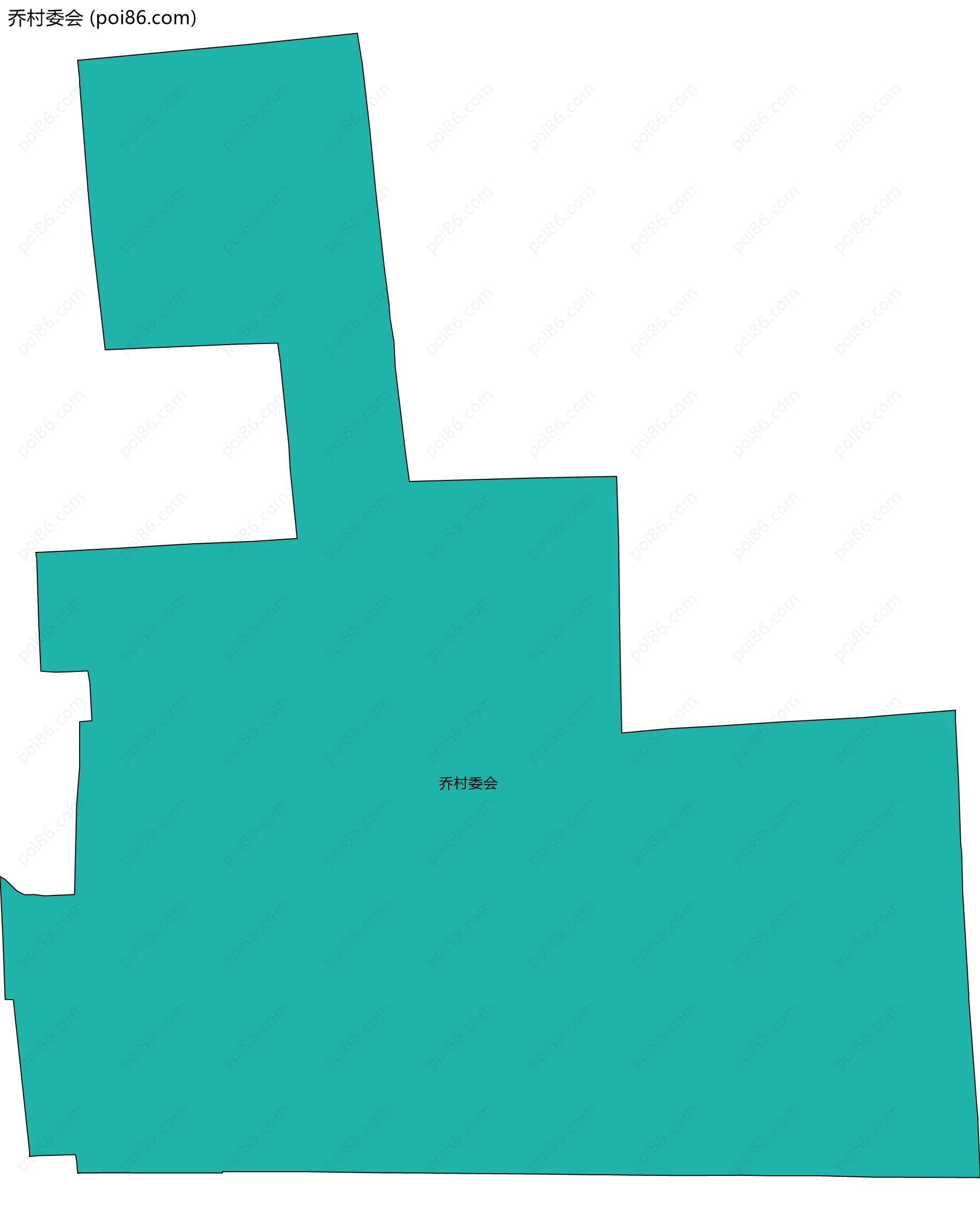 乔村委会边界地图