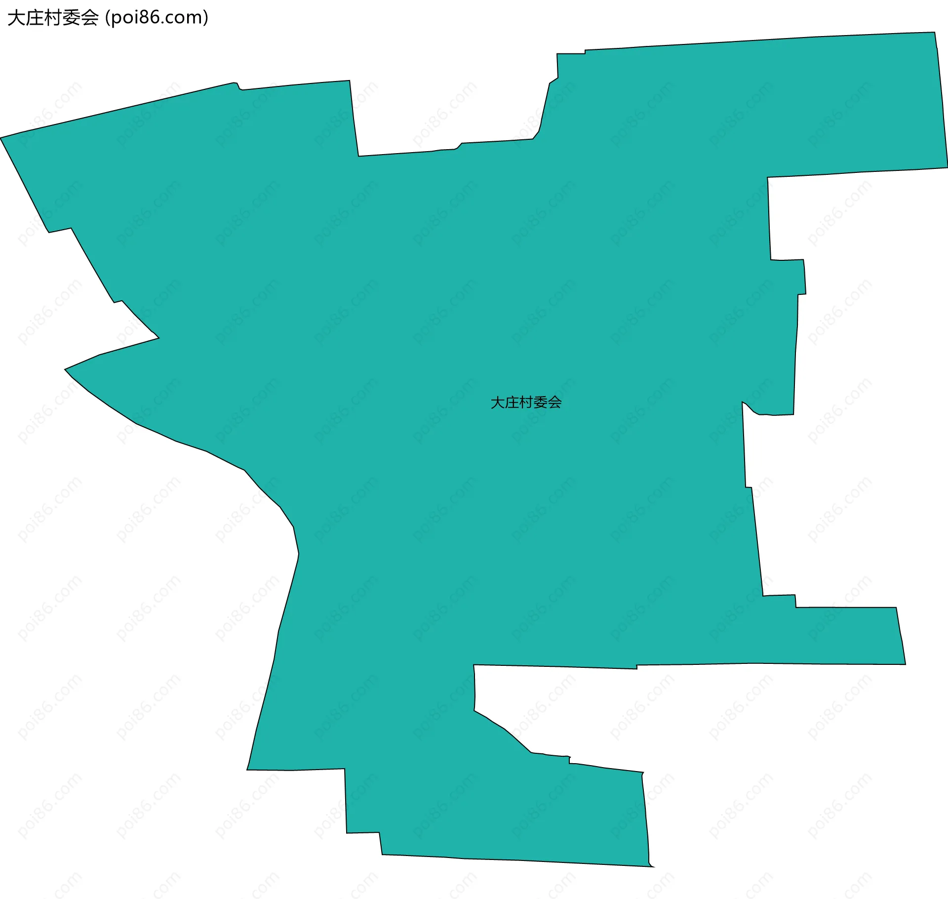 大庄村委会边界地图