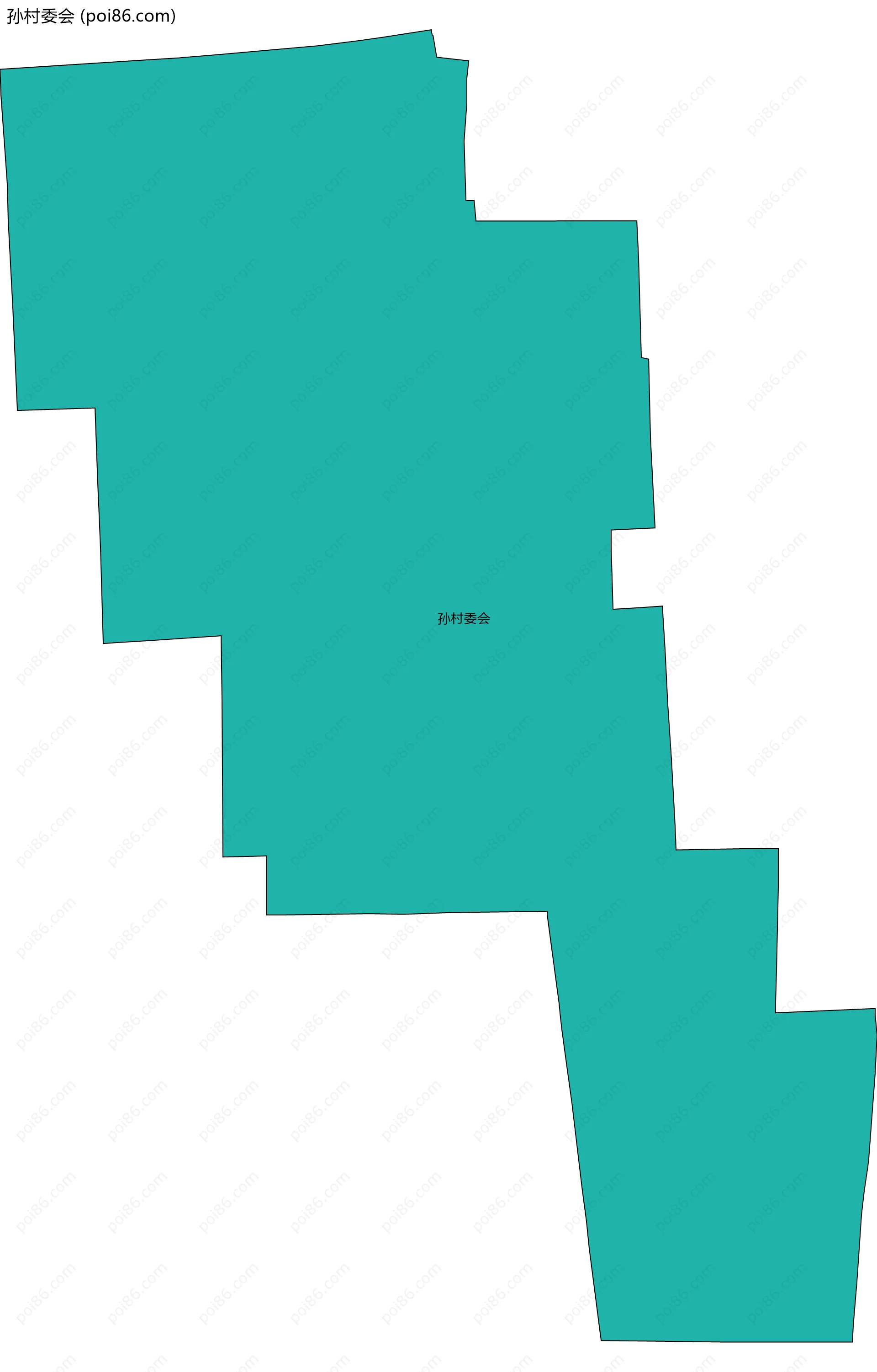 孙村委会边界地图