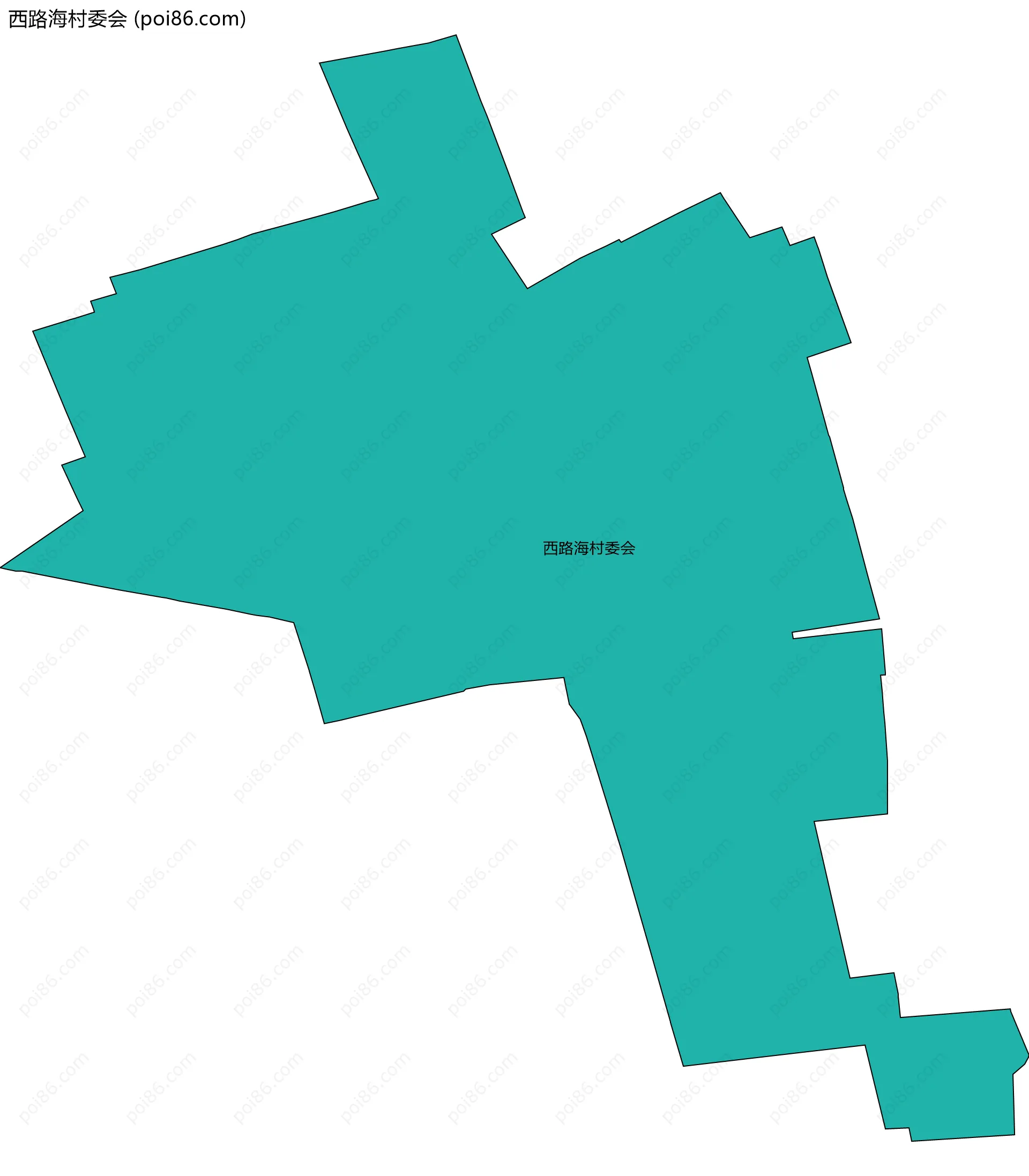 西路海村委会边界地图