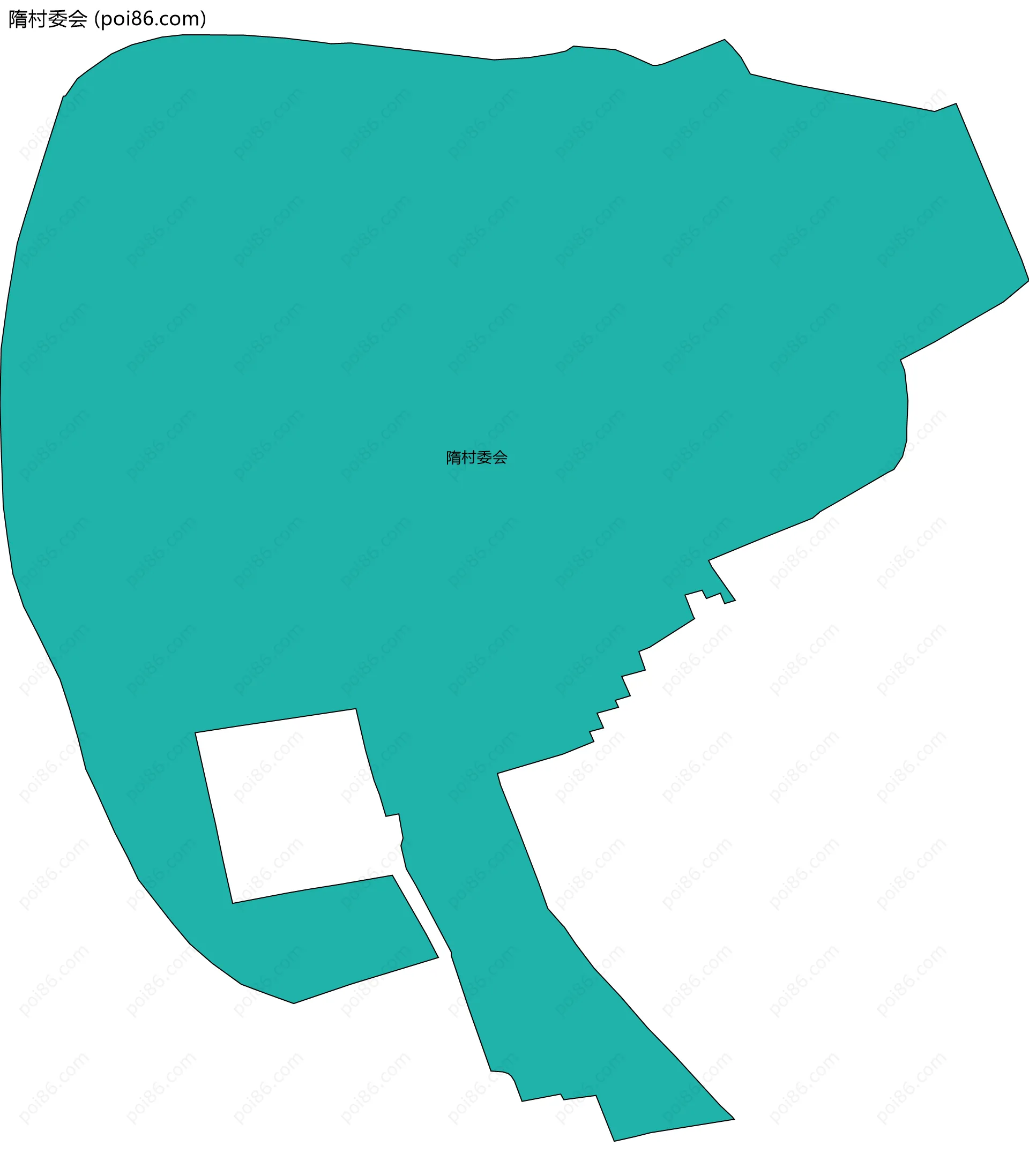 隋村委会边界地图