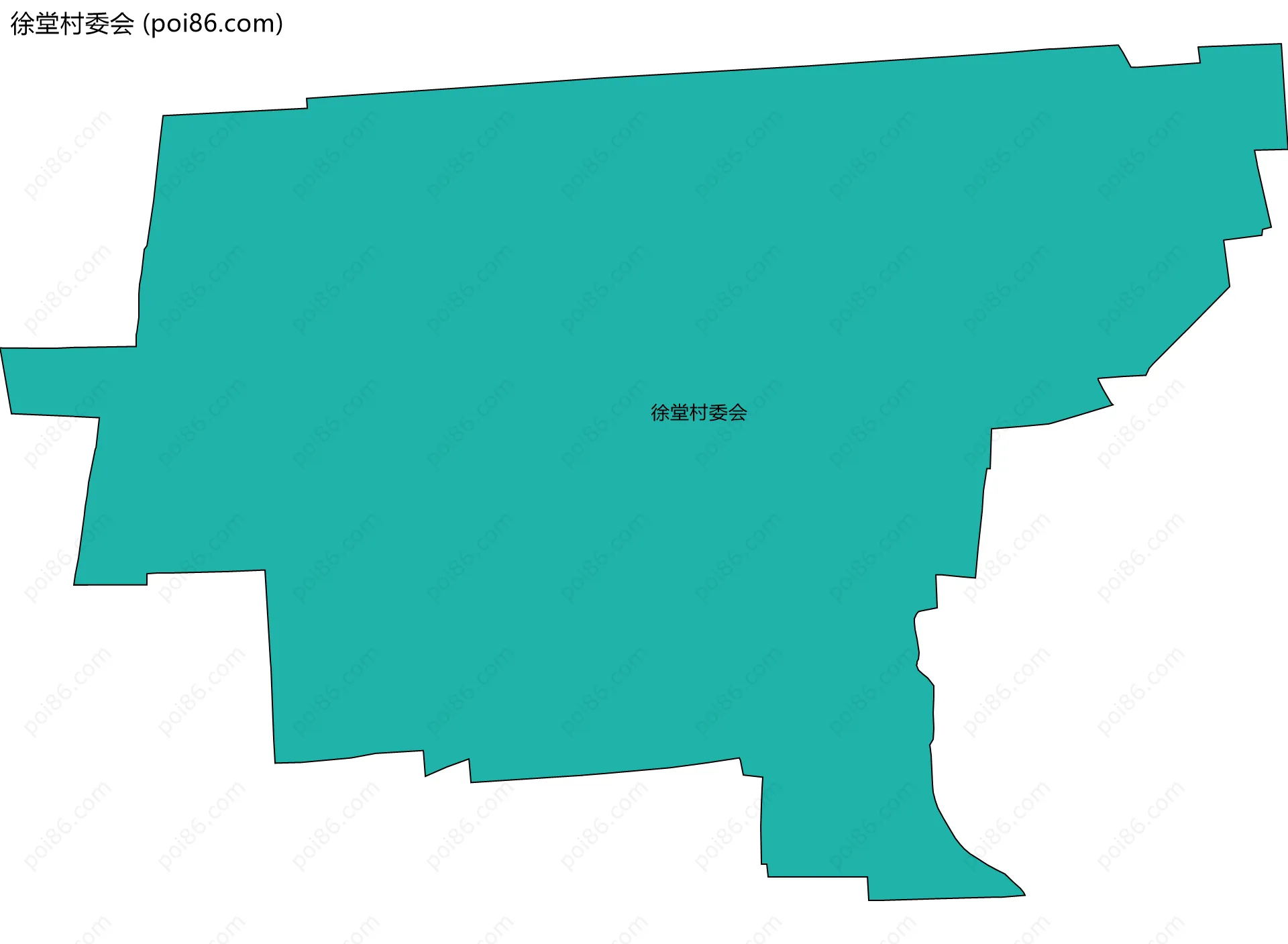 徐堂村委会边界地图