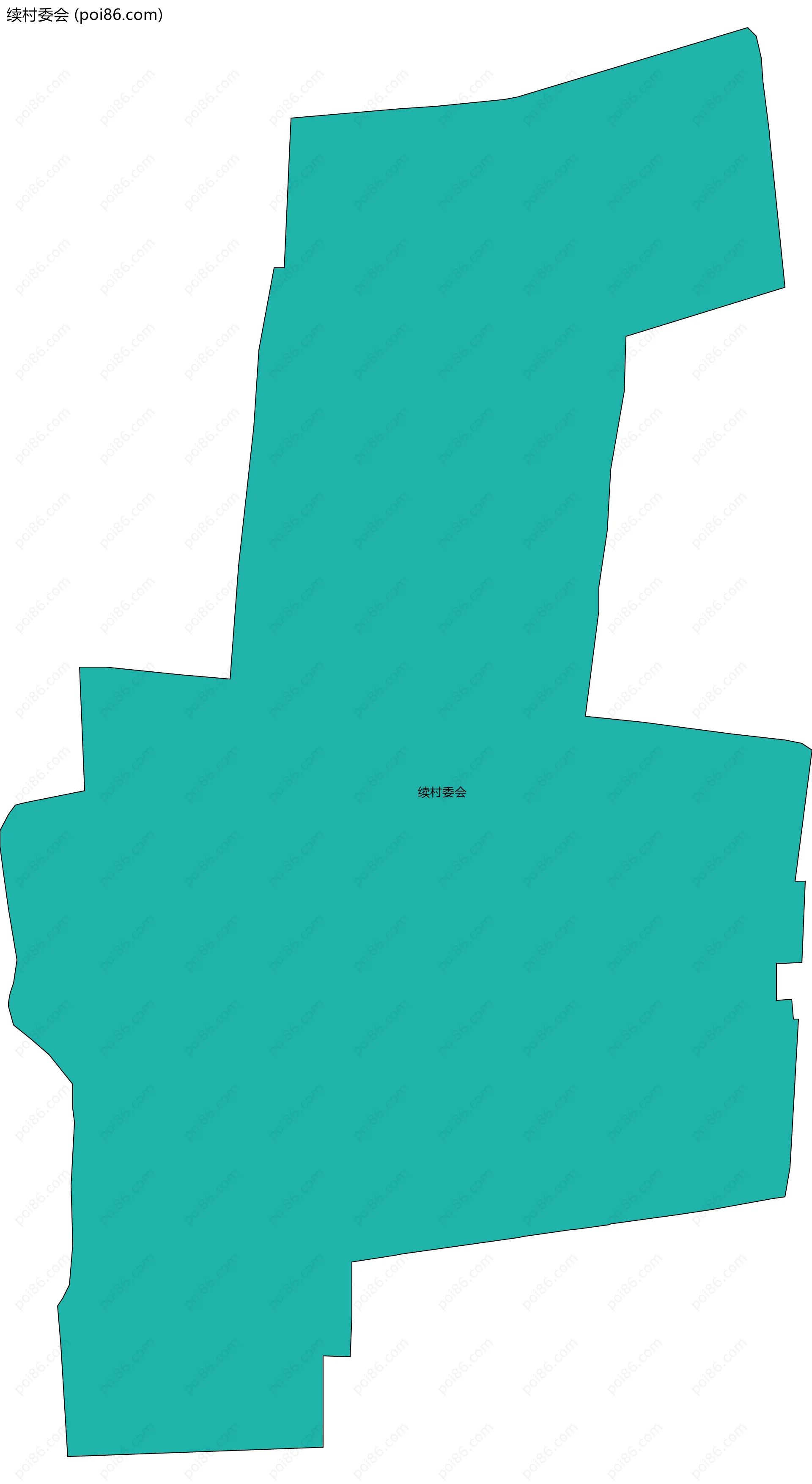 续村委会边界地图