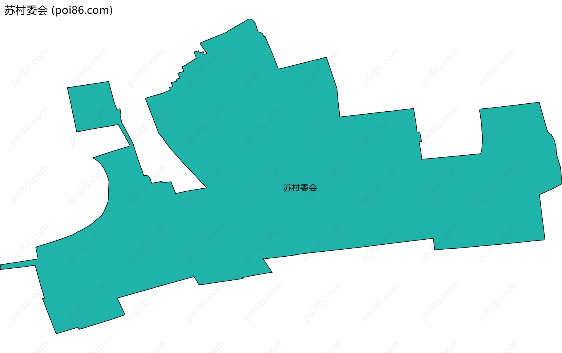 苏村委会边界地图