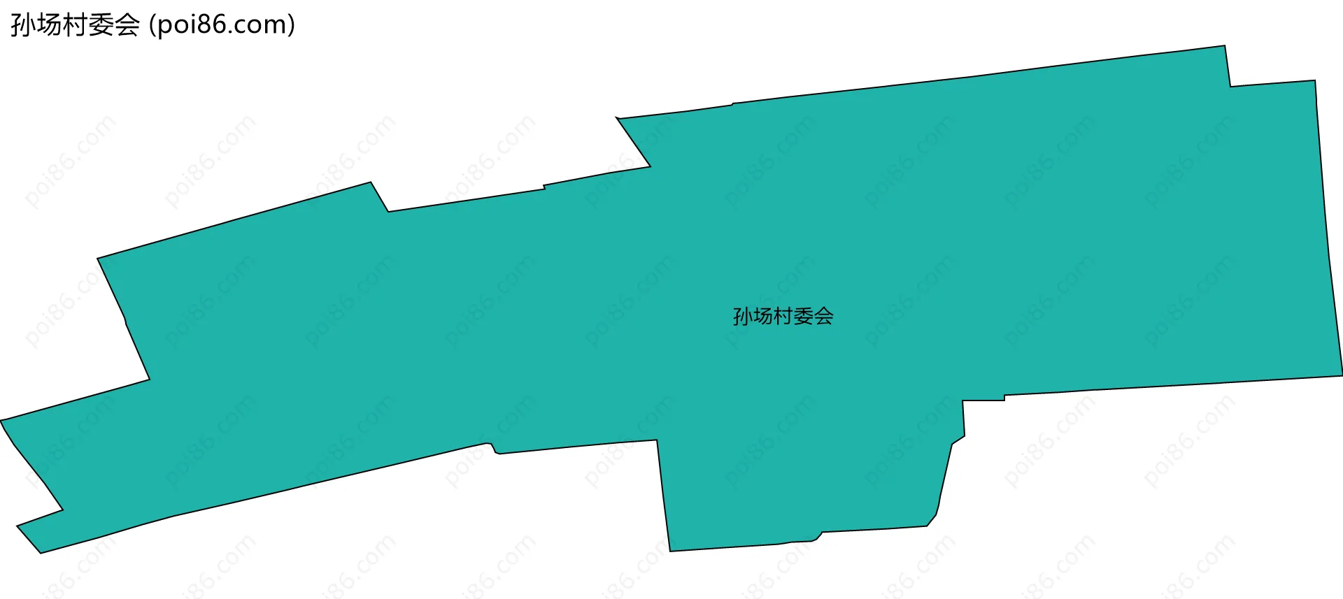 孙场村委会边界地图